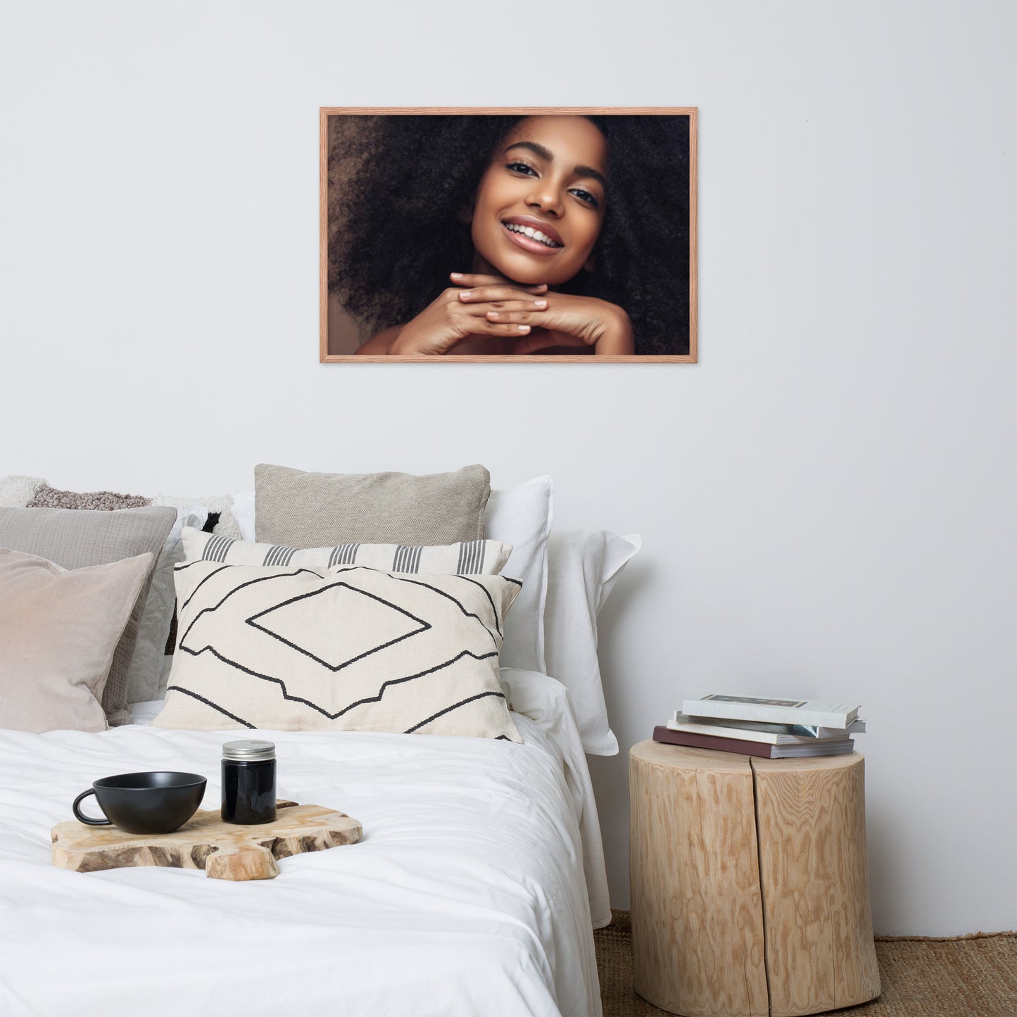 Smiles + Laughter = Priceless. Framed Poster Wall Art (Horizontal Model 0060)