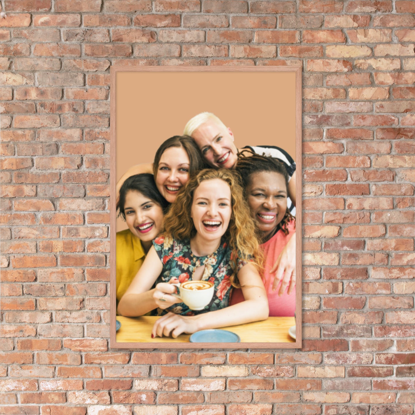 Framed Poster Wall Art Vertical: Priceless Smiles and Laughter (Print Model 001)