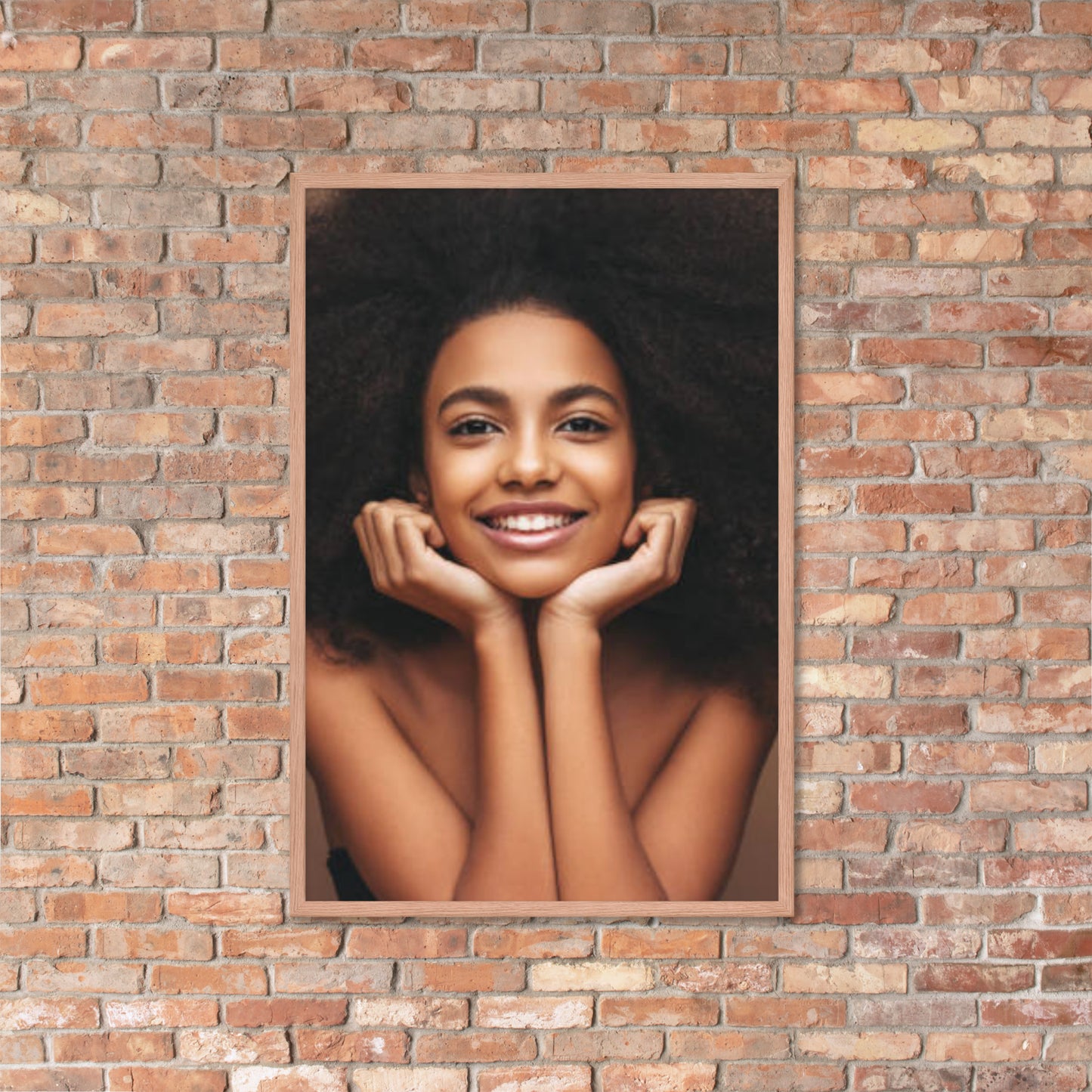 Framed Poster Wall Art Vertical: Priceless Smiles and Laughter (Print Model 0057)