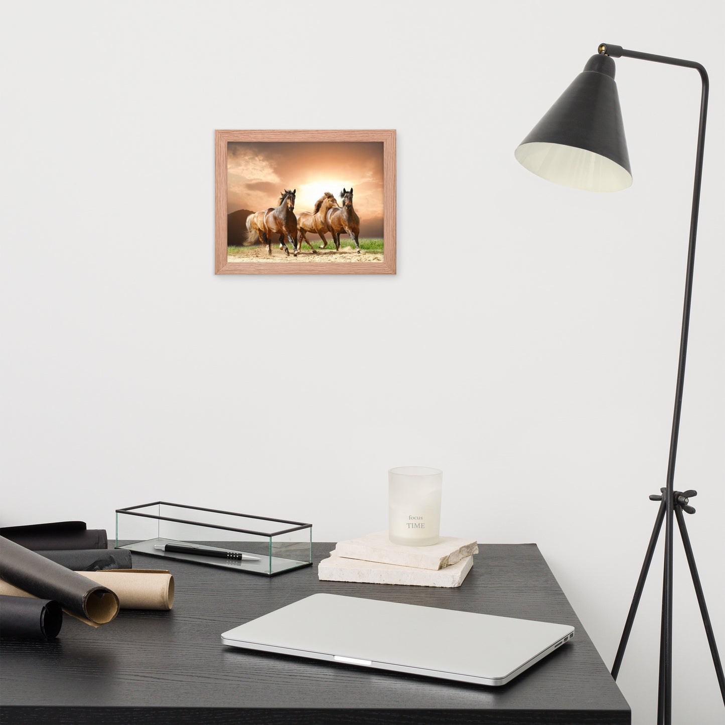 Framed Poster (Horse Wall Art Horizontal - Model 008)