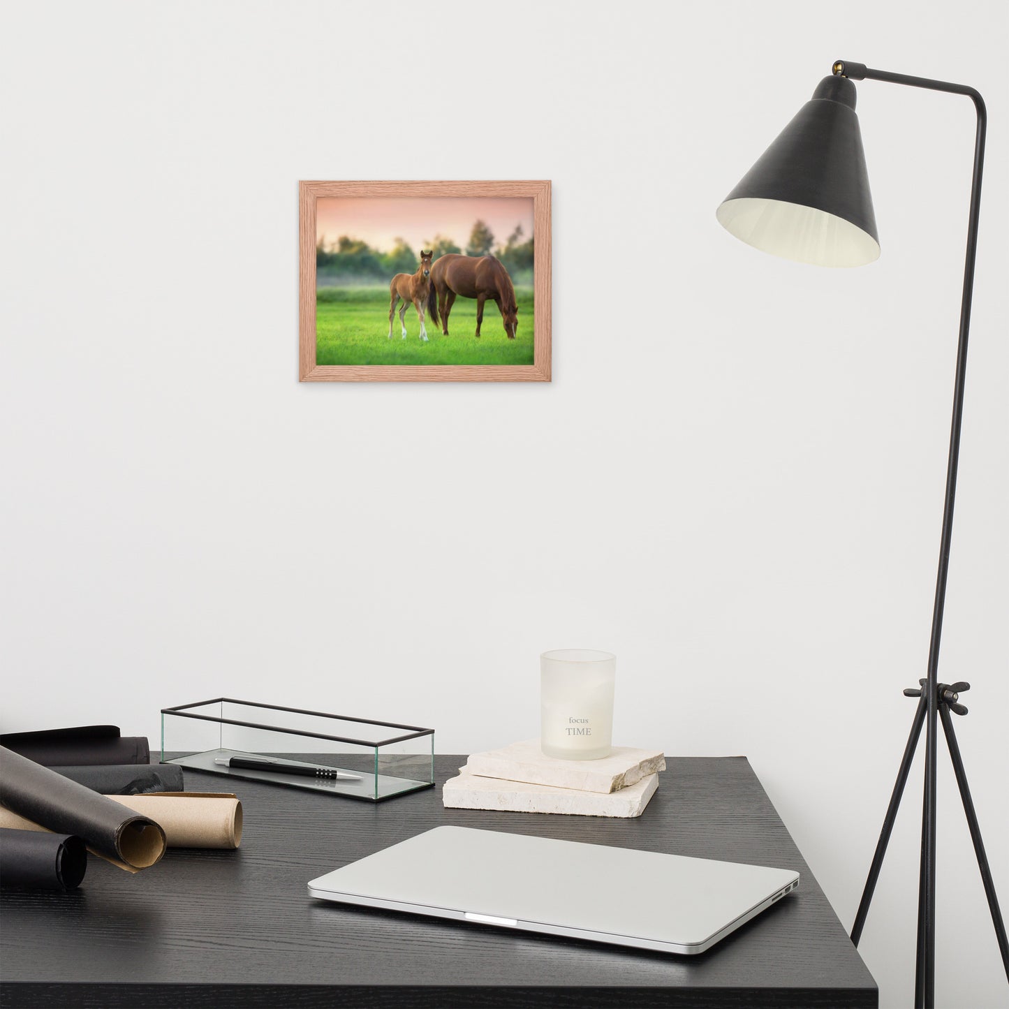 Framed Poster (Horse Wall Art Horizontal - Model 0017)