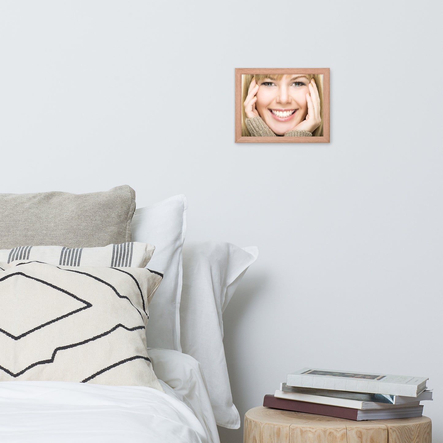 Smiles + Laughter = Priceless. Framed Poster Wall Art (Horizontal Model 0038)