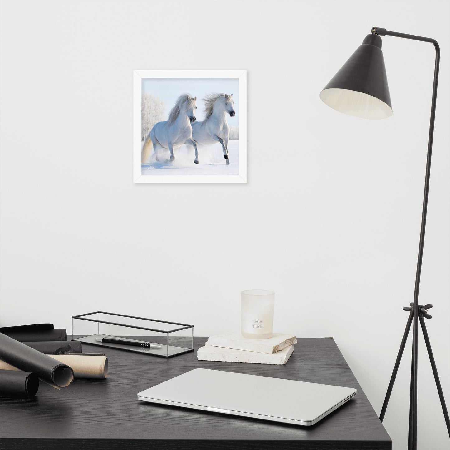 Framed Poster (Horse Wall Art Horizontal - Model 0013)