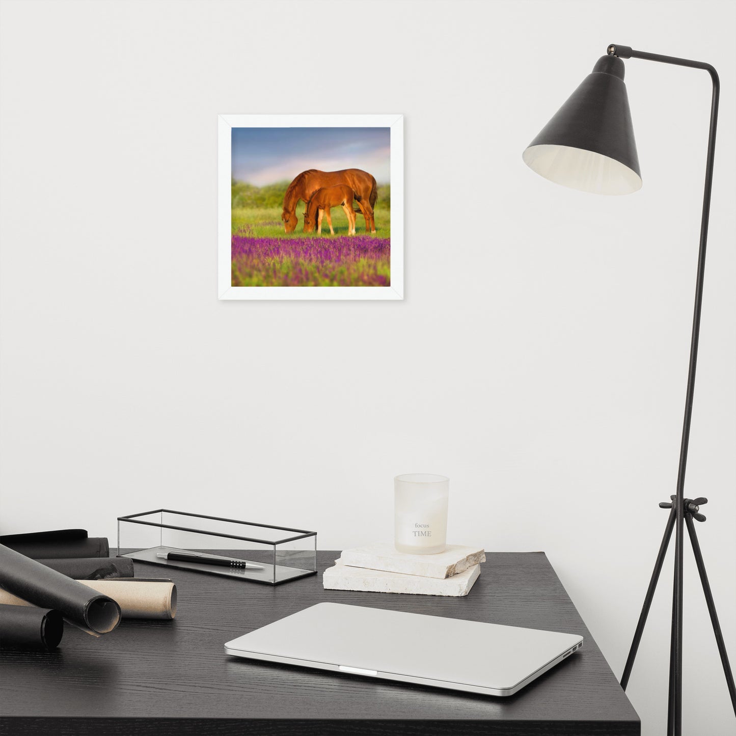 Framed Poster (Horse Wall Art Horizontal - Model 0016)