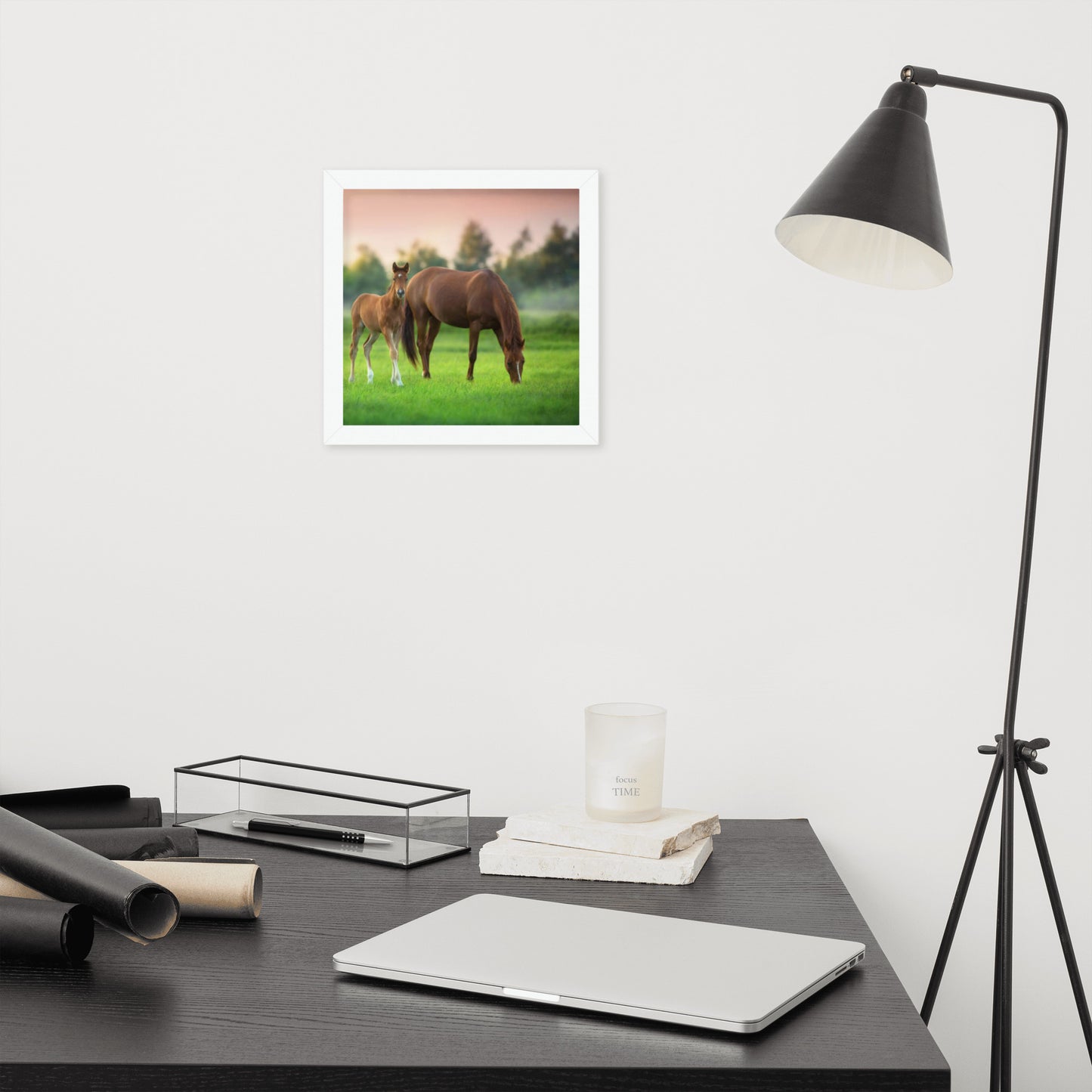 Framed Poster (Horse Wall Art Horizontal - Model 0017)