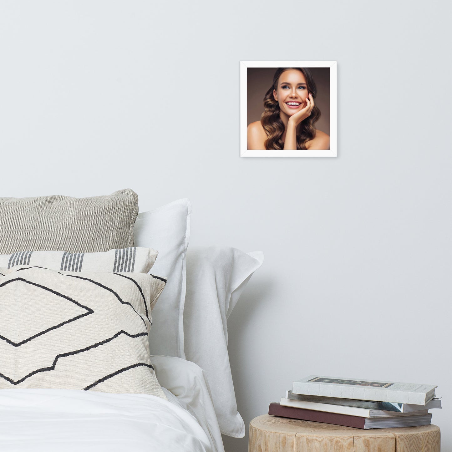 Smiles + Laughter = Priceless. Framed Poster Wall Art (Horizontal Model 009)