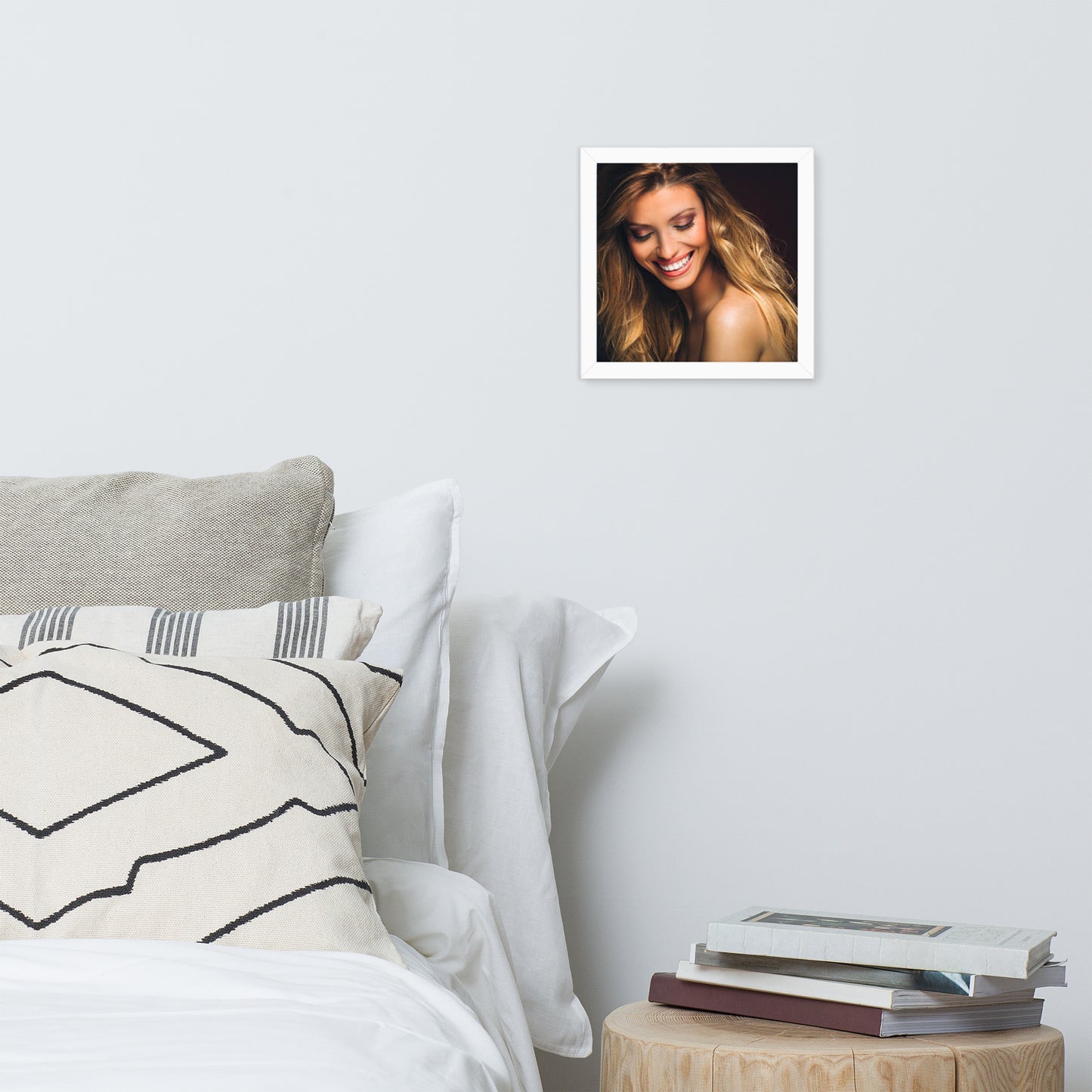 Smiles + Laughter = Priceless. Framed Poster Wall Art (Horizontal Model 0016)