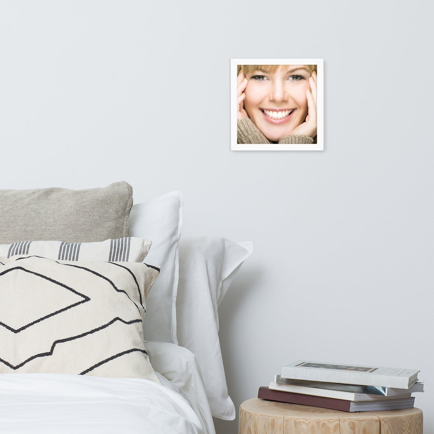 Smiles + Laughter = Priceless. Framed Poster Wall Art (Horizontal Model 0038)