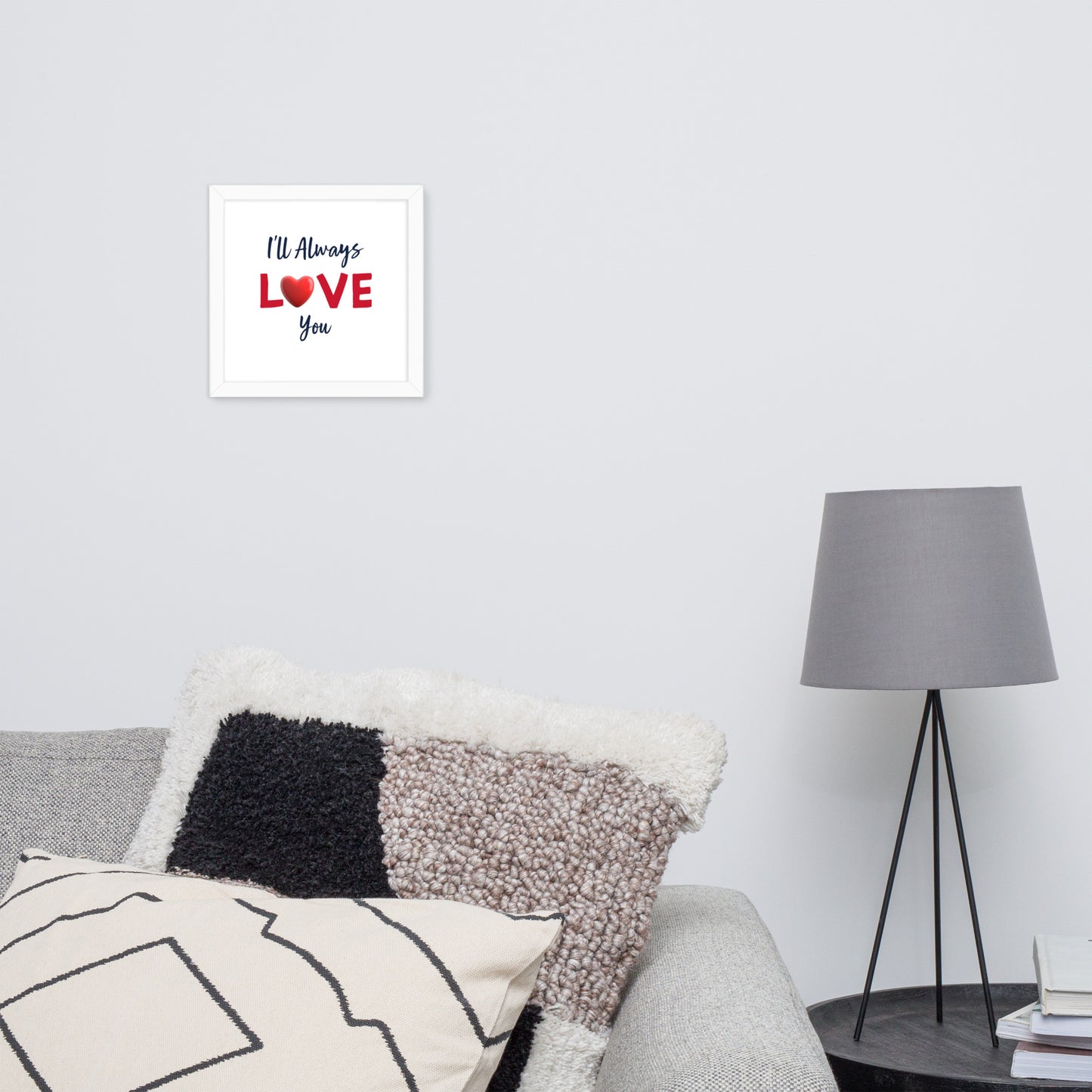 Framed Poster (I'll Always Love You - Love Framed Poster Horizontal Model 004)