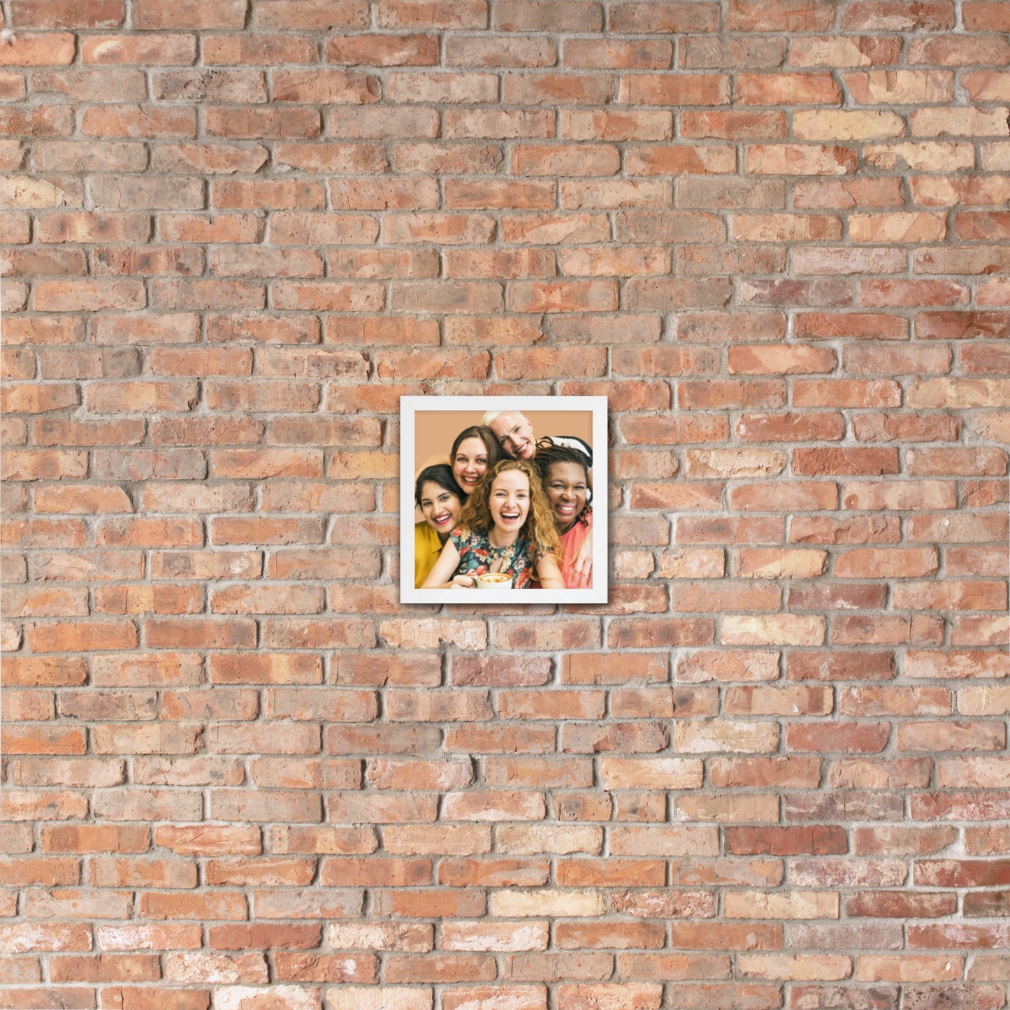 Framed Poster Wall Art Vertical: Priceless Smiles and Laughter (Print Model 001)