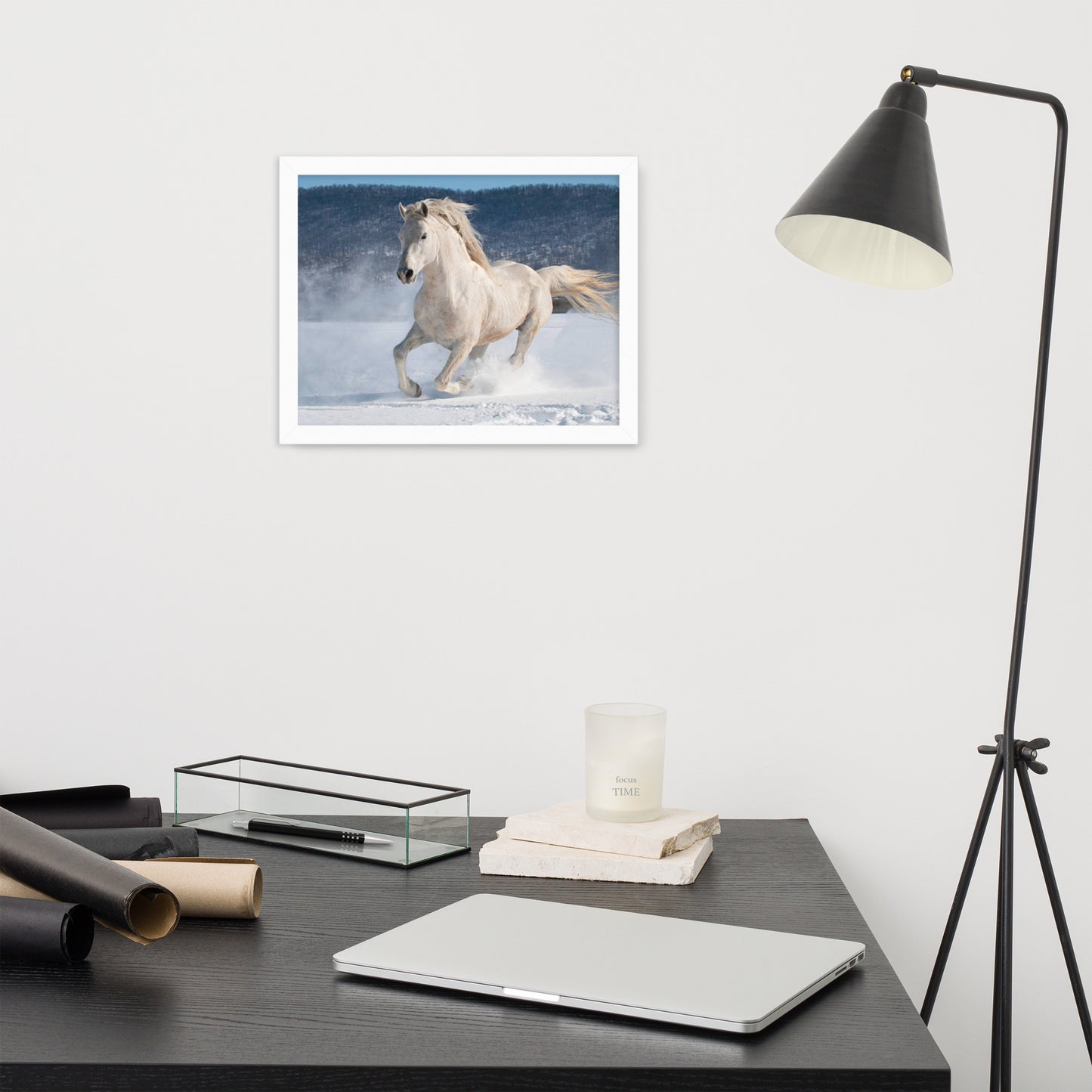 Framed Poster (Horse Wall Art Horizontal - Model 0012)