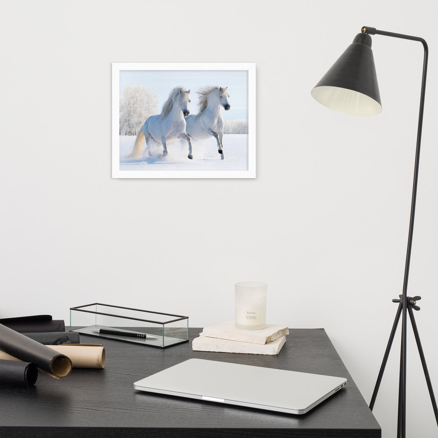 Framed Poster (Horse Wall Art Horizontal - Model 0013)