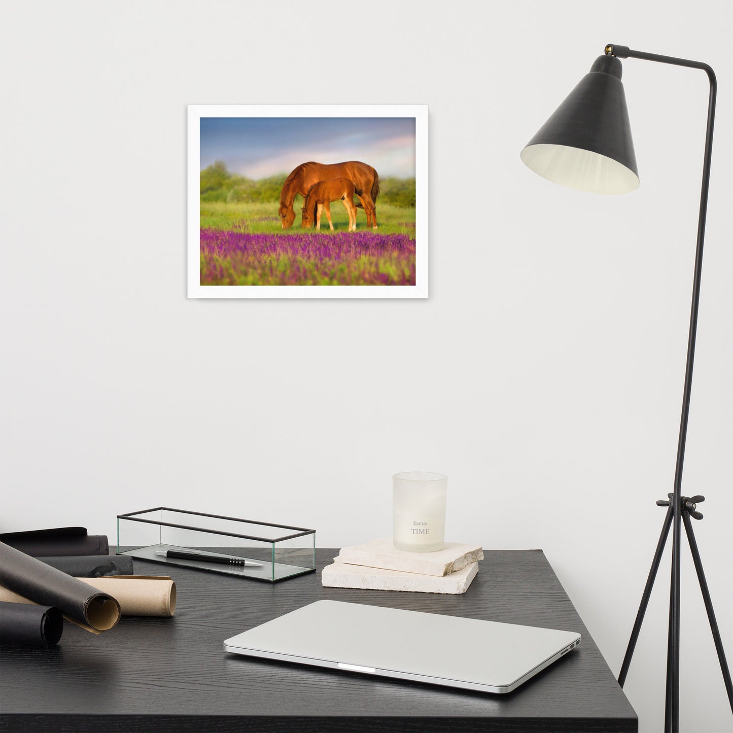 Framed Poster (Horse Wall Art Horizontal - Model 0016)