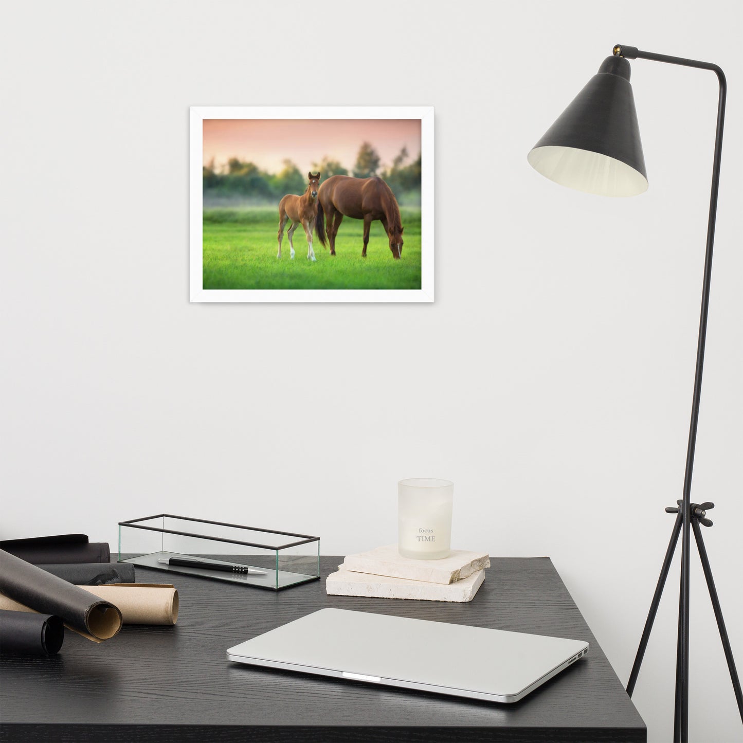 Framed Poster (Horse Wall Art Horizontal - Model 0017)