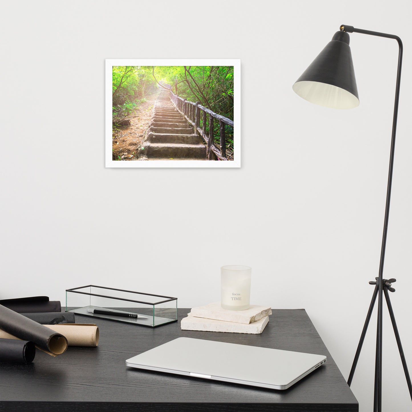 Scenic Nature View Framed Poster Wall Art (Horizontal Model 005)