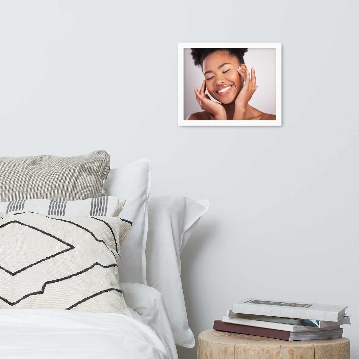 Smiles + Laughter = Priceless. Framed Poster Wall Art (Horizontal Model 0022)