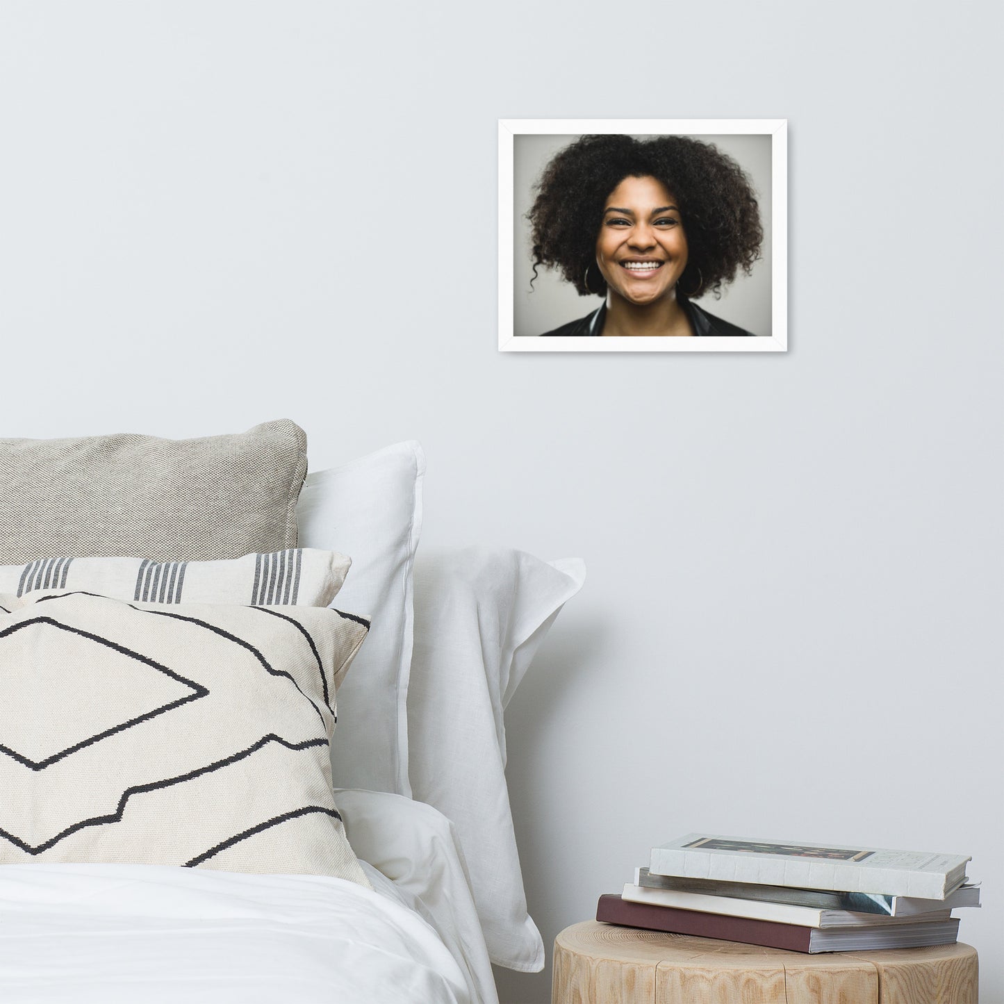 Smiles + Laughter = Priceless. Framed Poster Wall Art (Horizontal Model 0028)