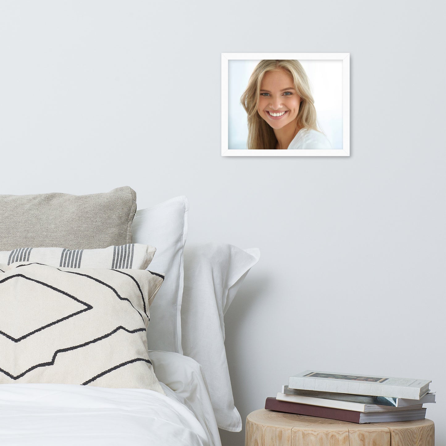 Smiles + Laughter = Priceless. Framed Poster Wall Art (Horizontal Model 0037)