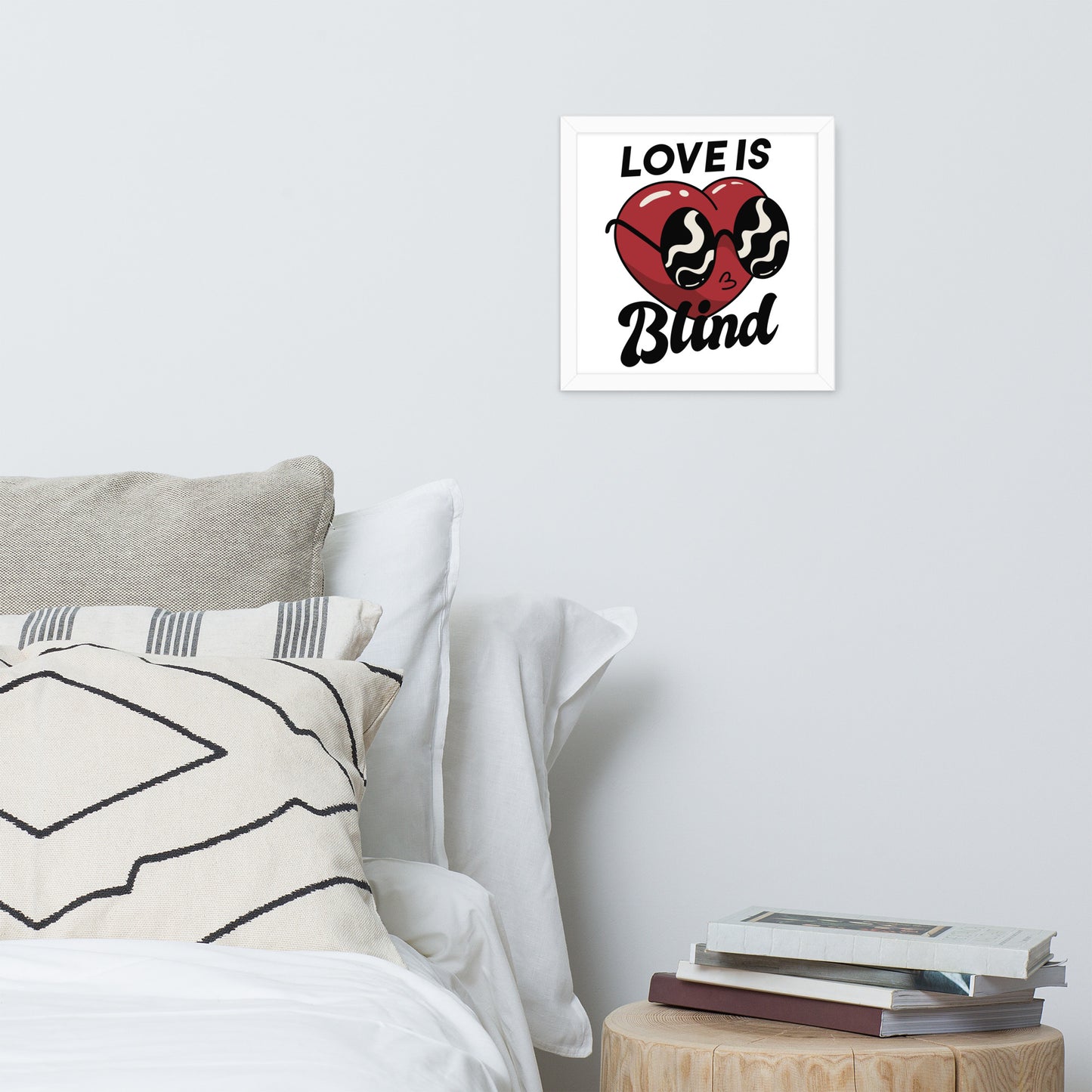 Framed Poster (Love Is Blind - Lifestyle Framed Poster Horizontal - Model 007)