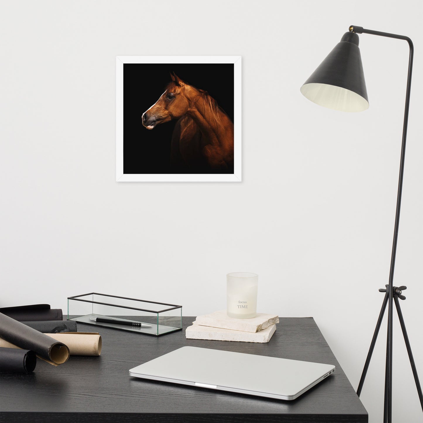 Framed Poster (Horse Wall Art Horizontal - Model 006)