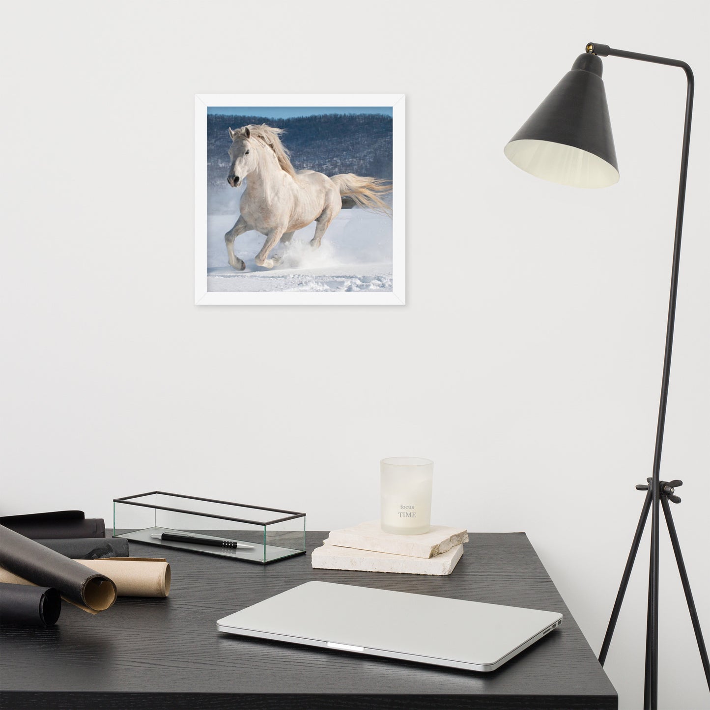 Framed Poster (Horse Wall Art Horizontal - Model 0012)