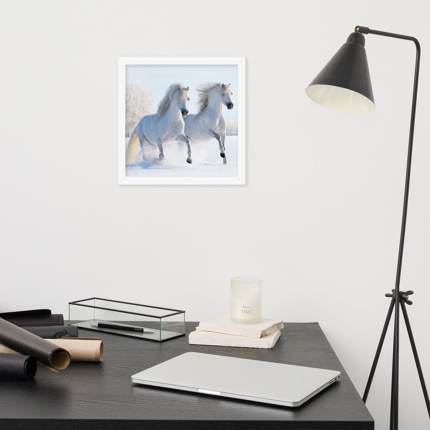 Framed Poster (Horse Wall Art Horizontal - Model 0013)