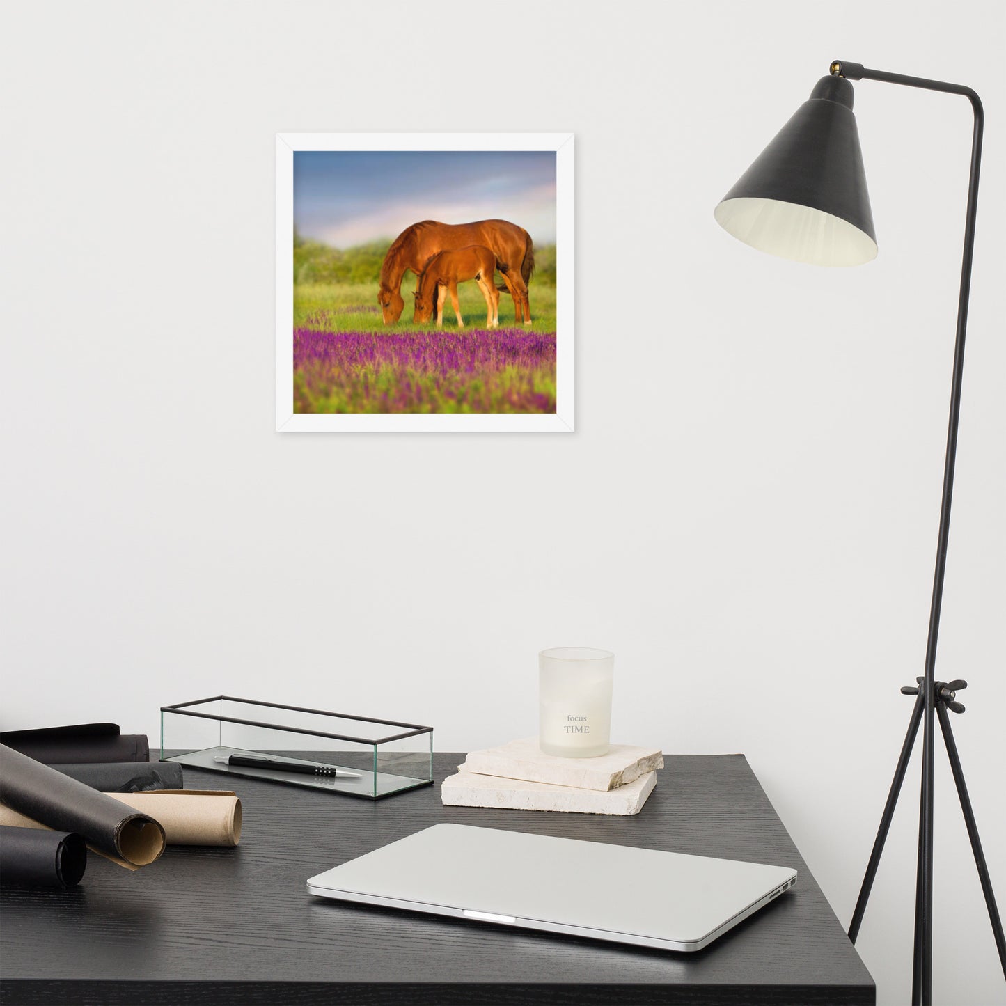 Framed Poster (Horse Wall Art Horizontal - Model 0016)