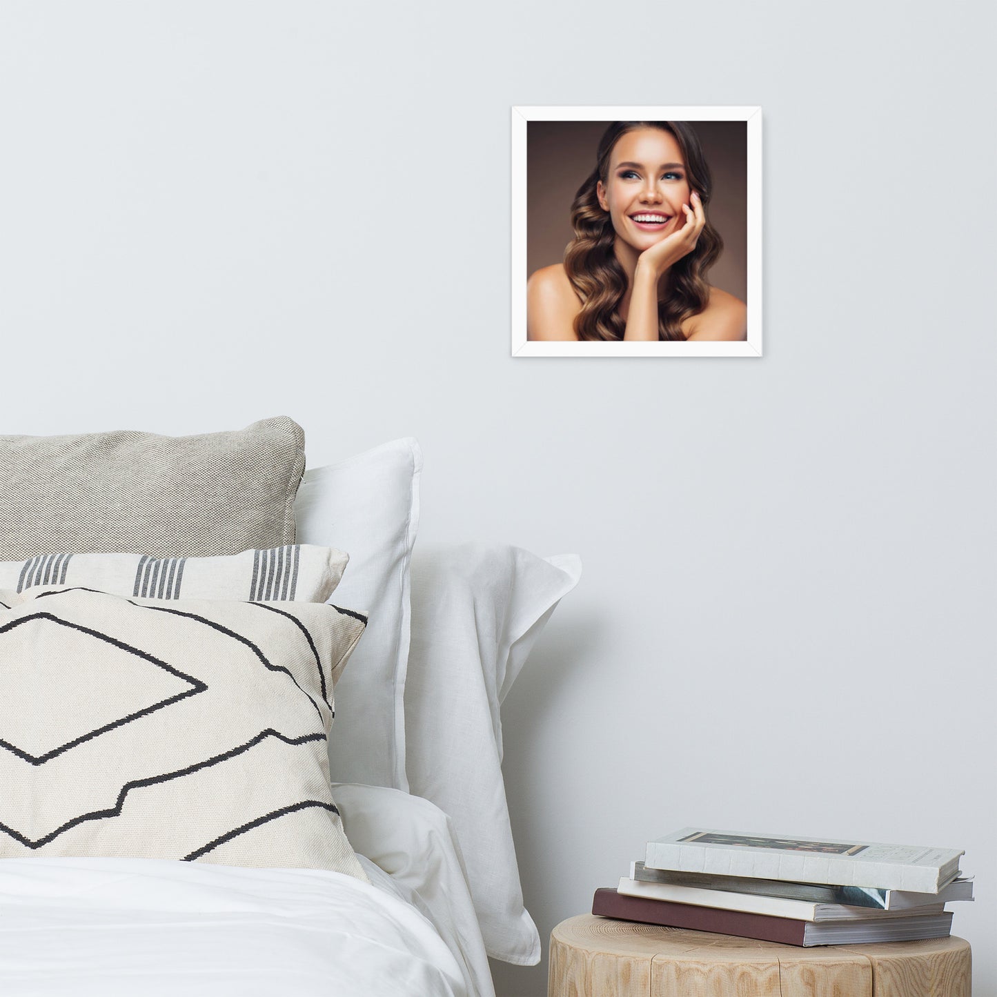 Smiles + Laughter = Priceless. Framed Poster Wall Art (Horizontal Model 009)