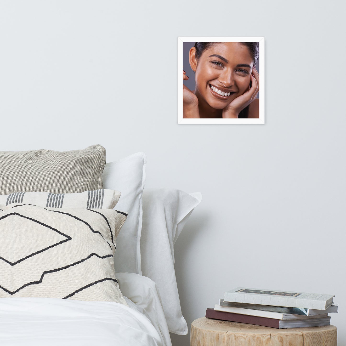 Smiles + Laughter = Priceless. Framed Poster Wall Art (Horizontal Model 0013)