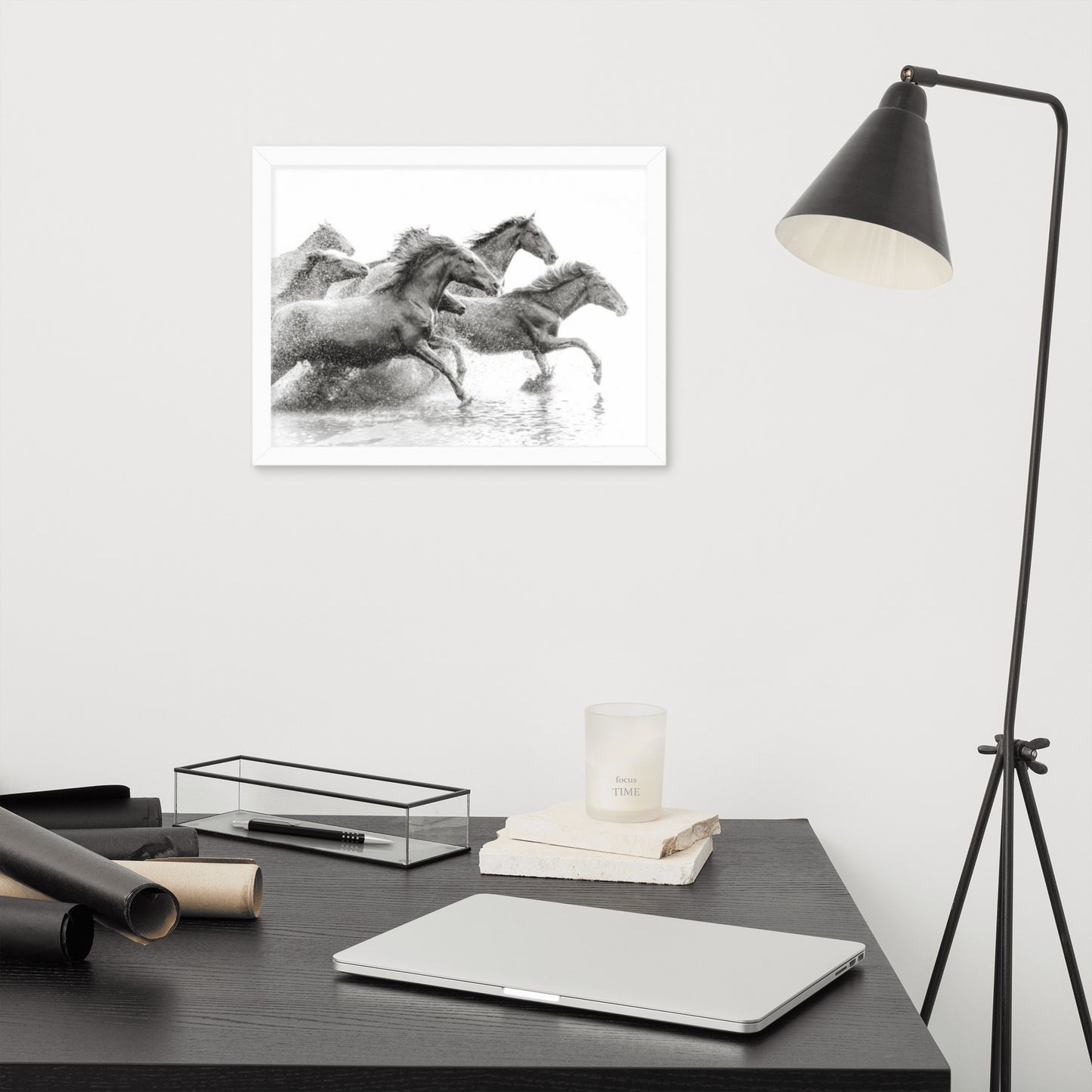 Framed Poster (Horse Wall Art Horizontal - Model 002)