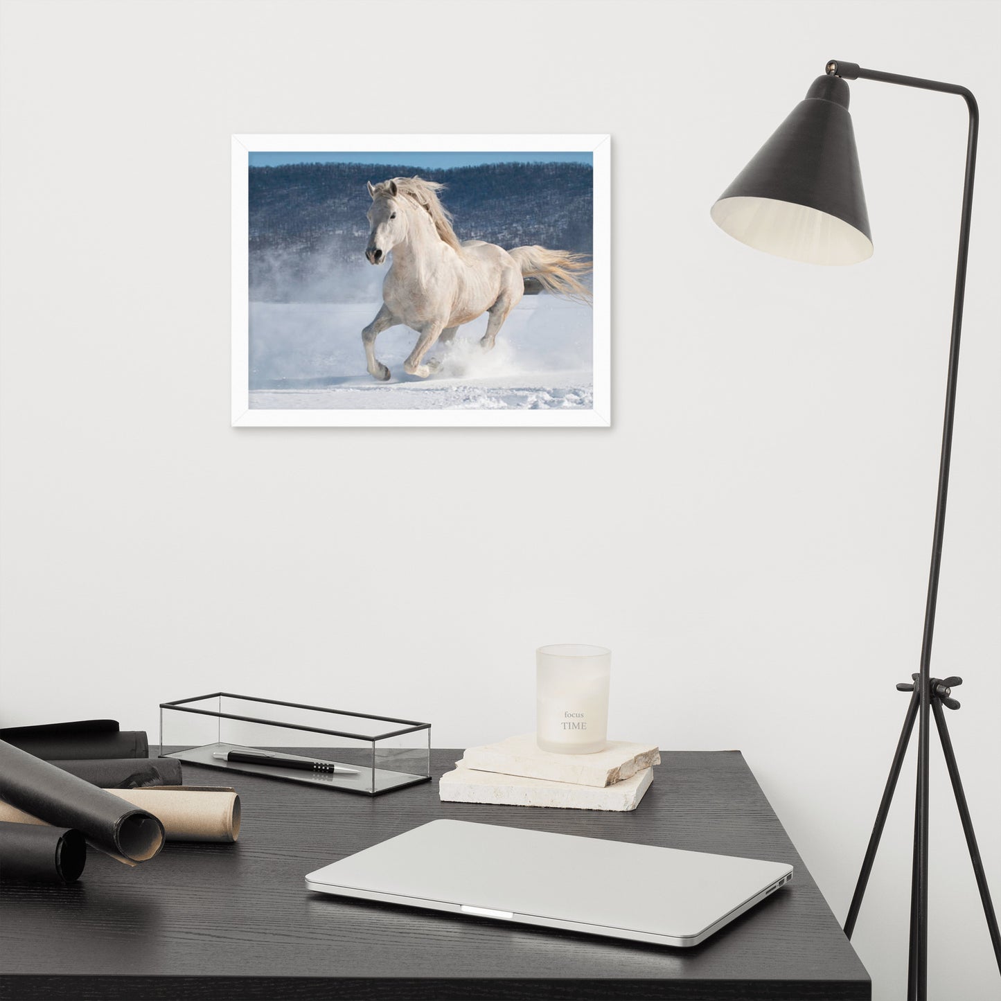 Framed Poster (Horse Wall Art Horizontal - Model 0012)