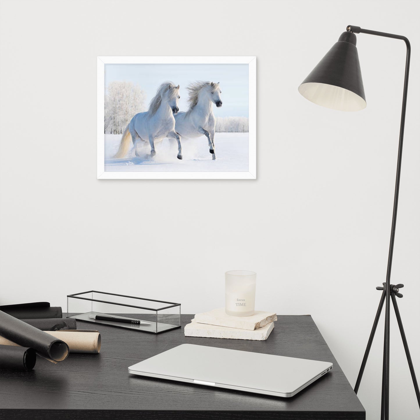 Framed Poster (Horse Wall Art Horizontal - Model 0013)