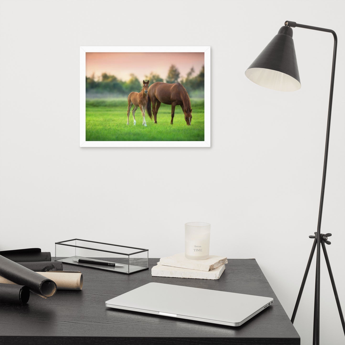 Framed Poster (Horse Wall Art Horizontal - Model 0017)