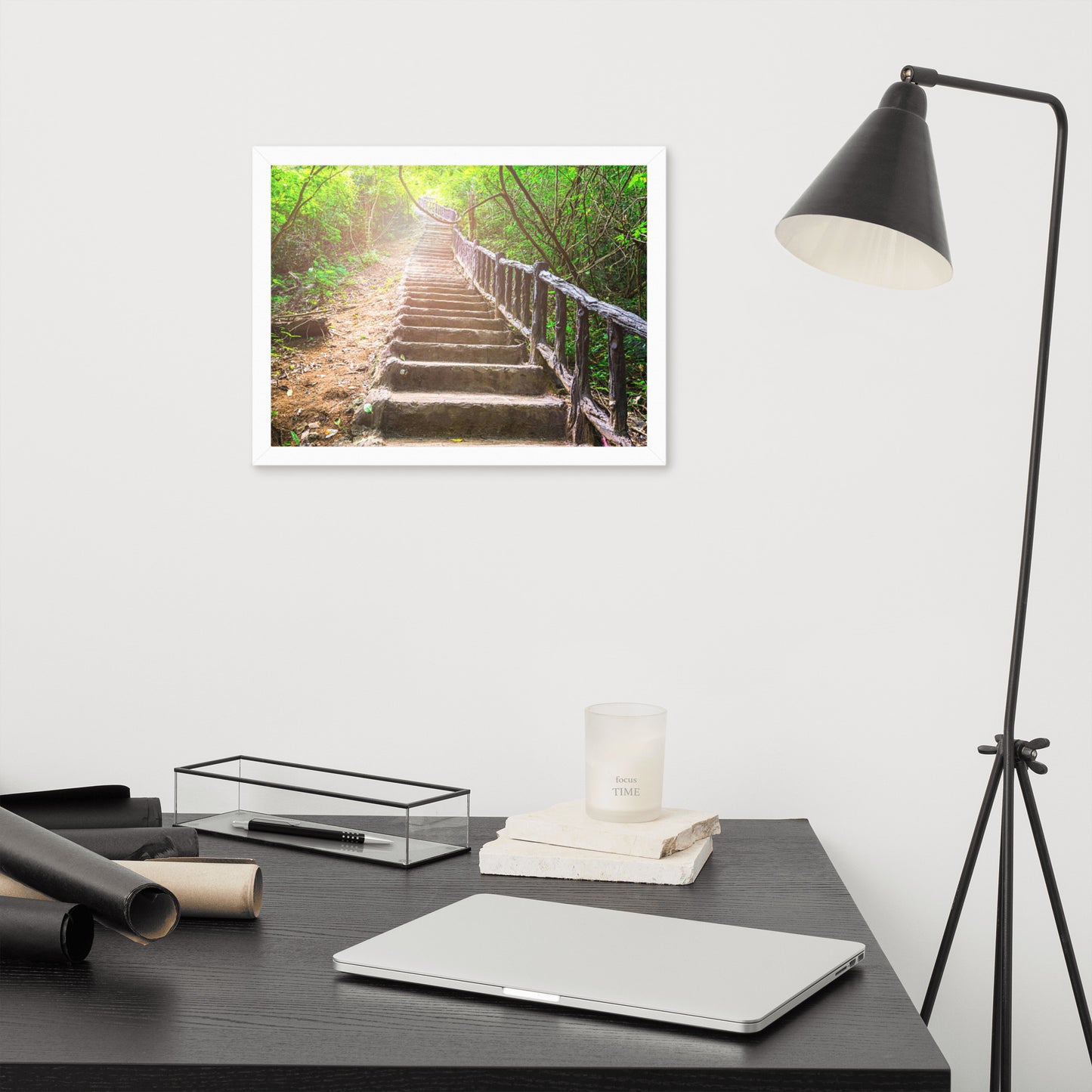 Scenic Nature View Framed Poster Wall Art (Horizontal Model 005)