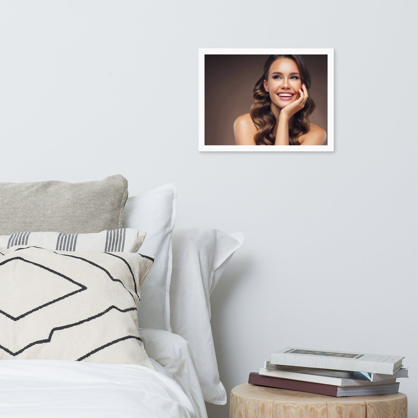 Smiles + Laughter = Priceless. Framed Poster Wall Art (Horizontal Model 009)