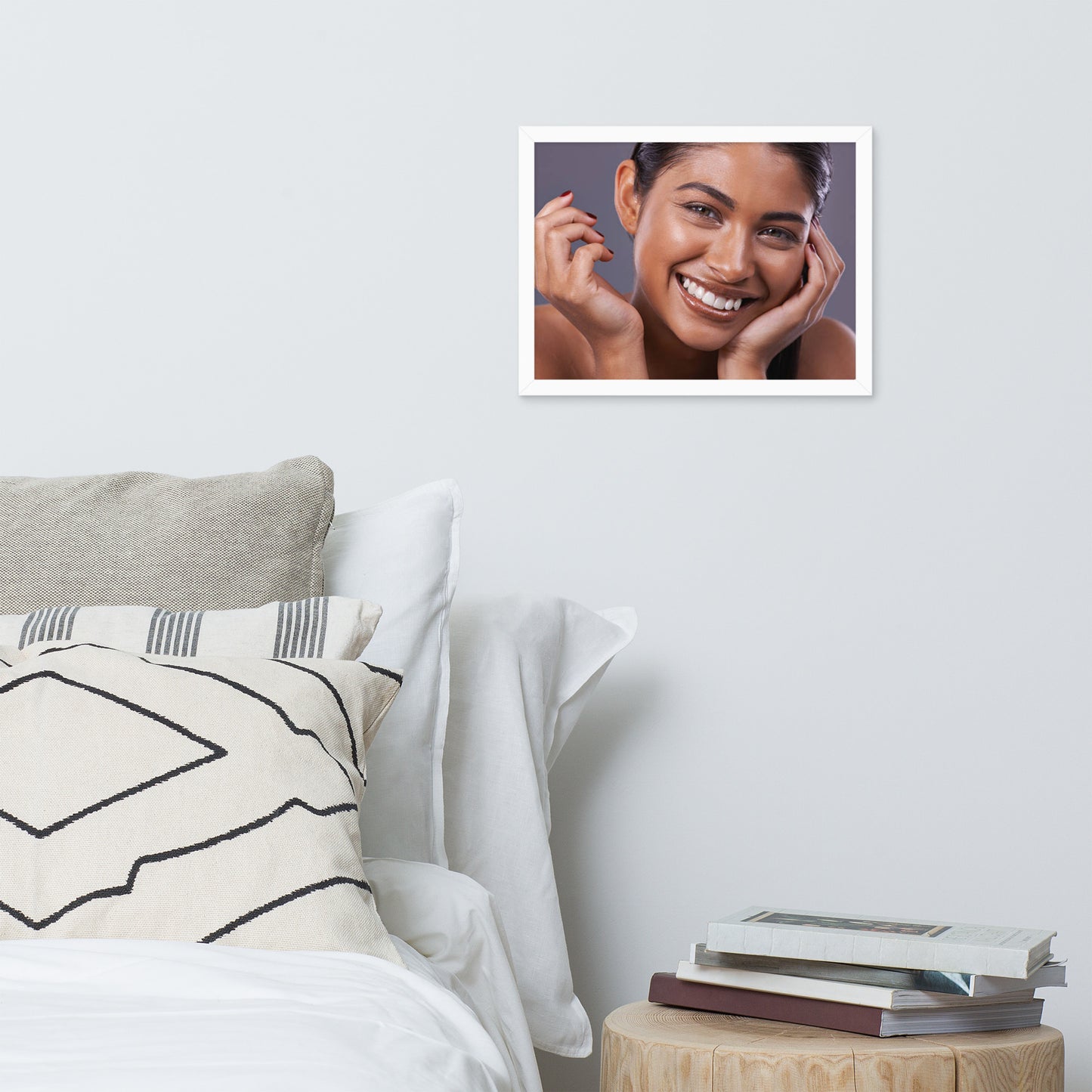 Smiles + Laughter = Priceless. Framed Poster Wall Art (Horizontal Model 0013)