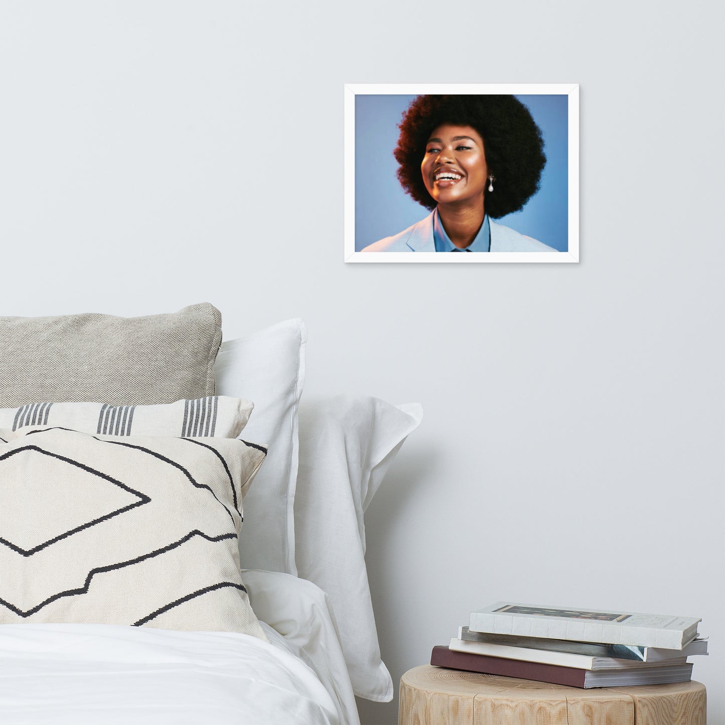 Smiles + Laughter = Priceless. Framed Poster Wall Art (Horizontal Model 0015)