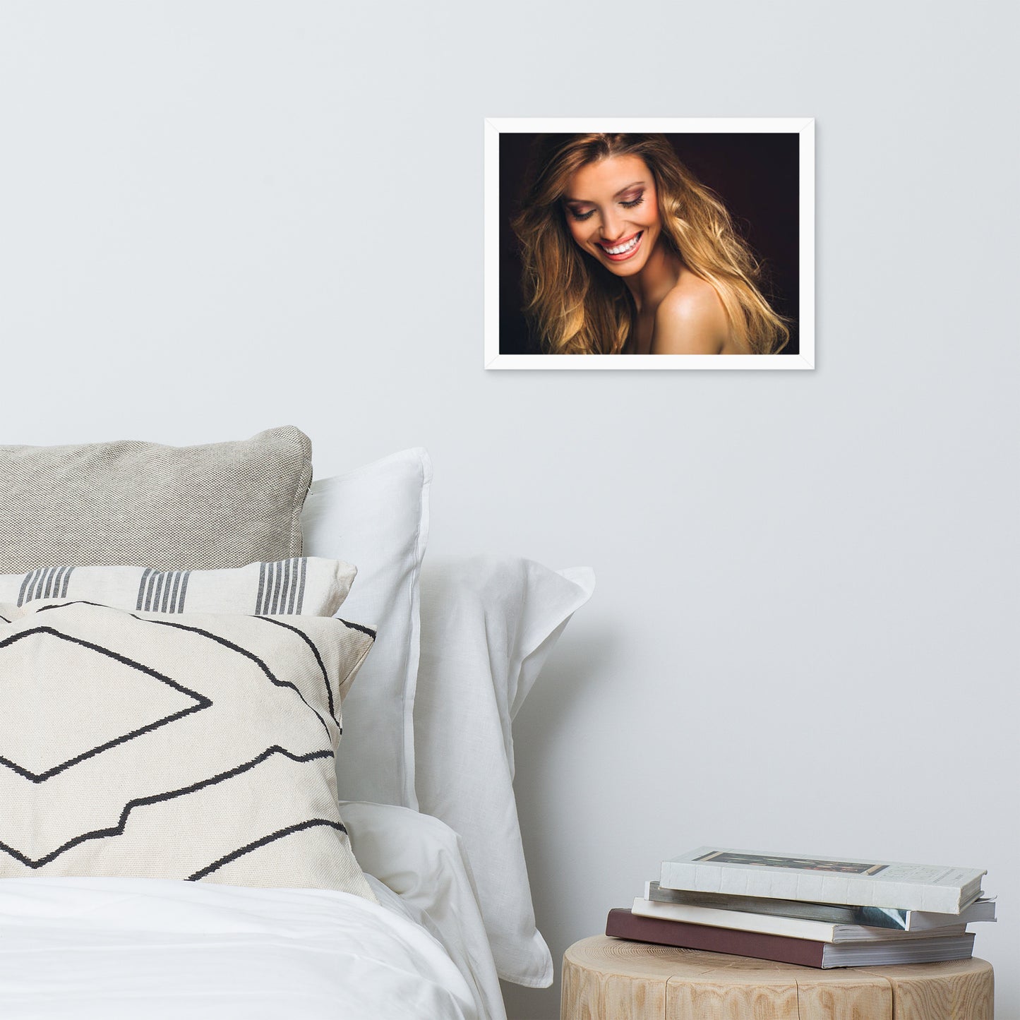 Smiles + Laughter = Priceless. Framed Poster Wall Art (Horizontal Model 0016)