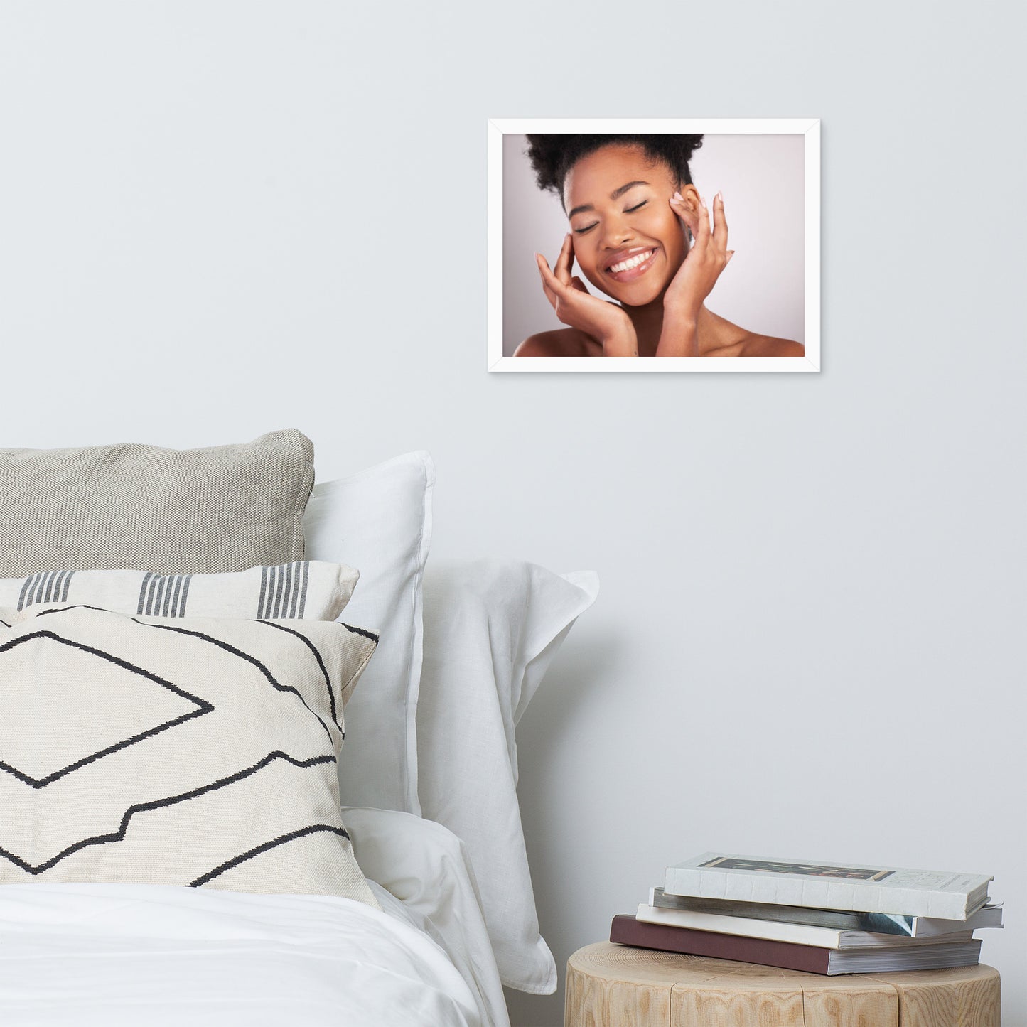 Smiles + Laughter = Priceless. Framed Poster Wall Art (Horizontal Model 0022)