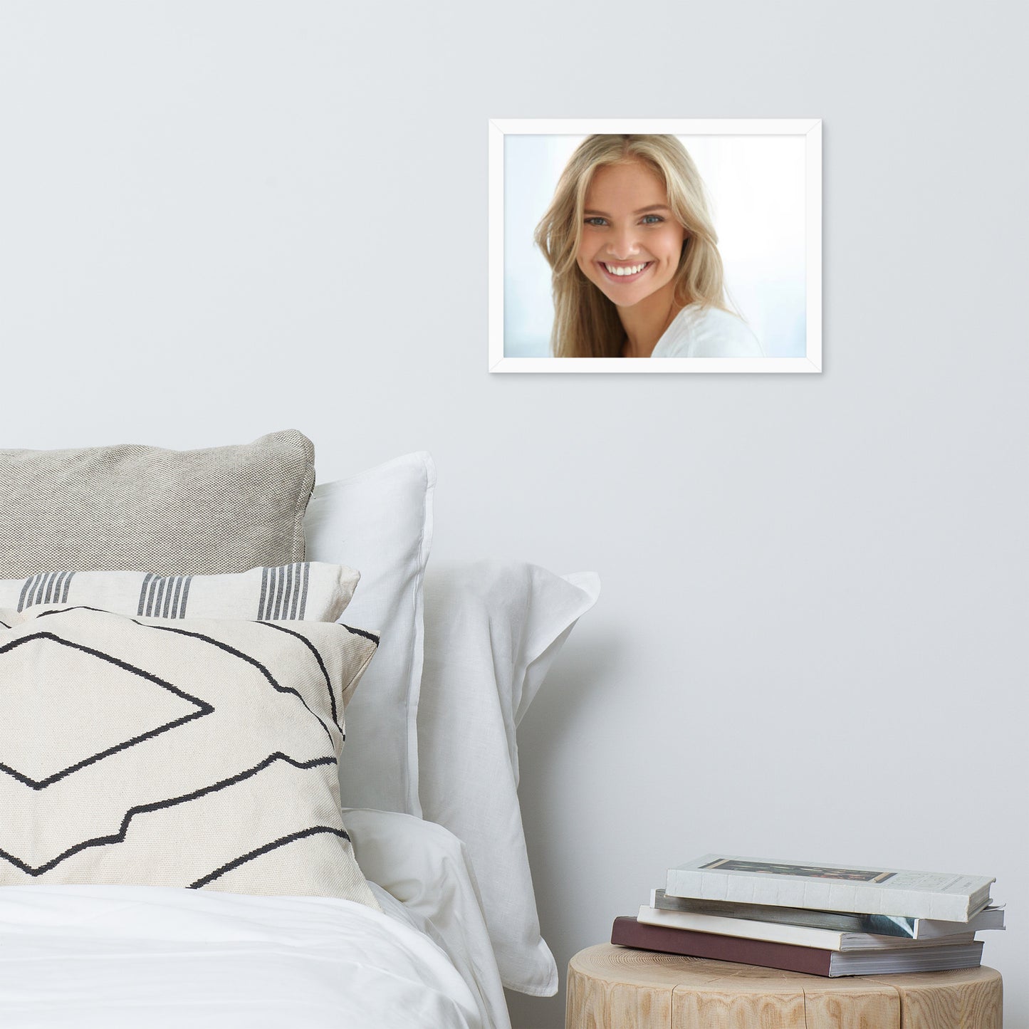 Smiles + Laughter = Priceless. Framed Poster Wall Art (Horizontal Model 0037)