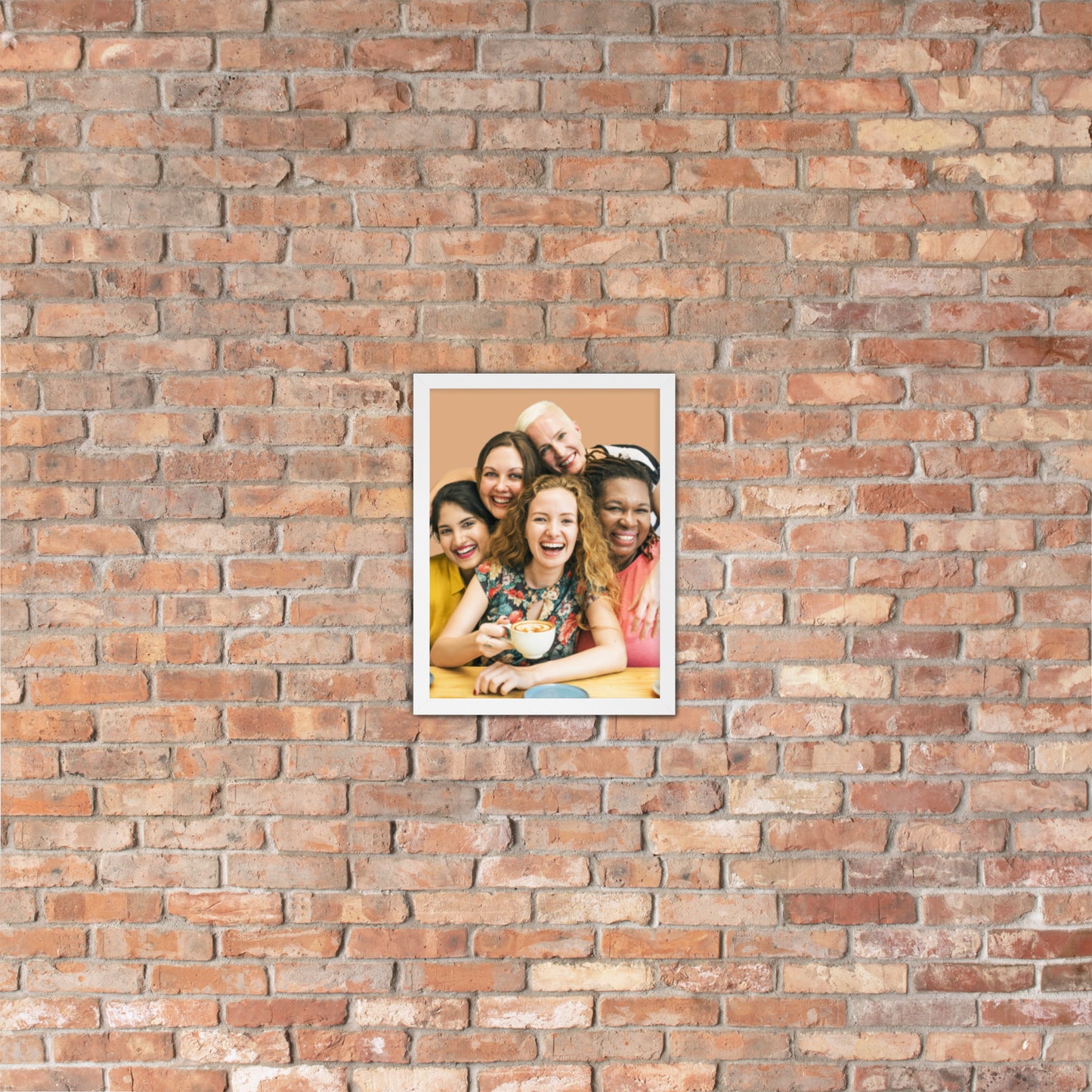 Framed Poster Wall Art Vertical: Priceless Smiles and Laughter (Print Model 001)