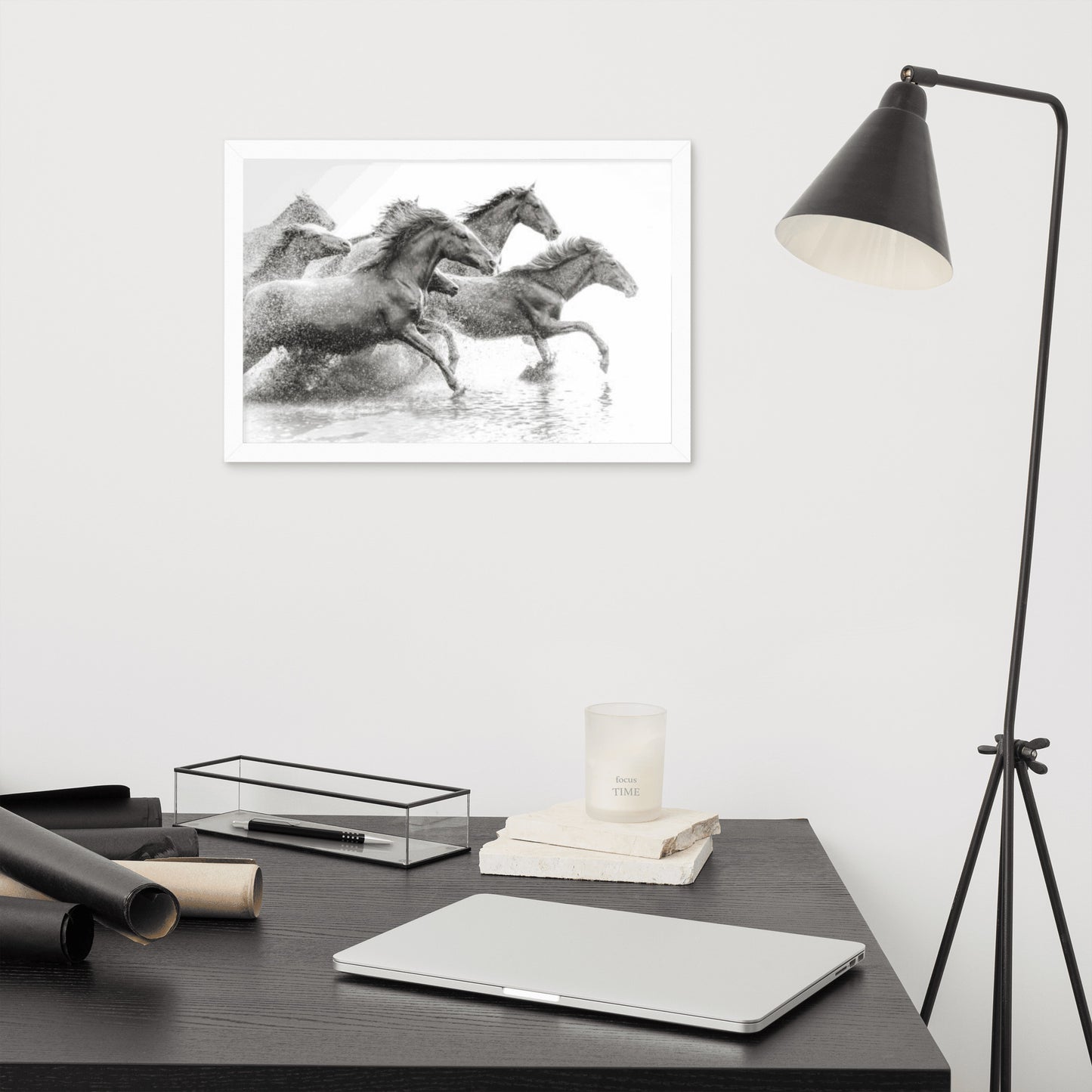 Framed Poster (Horse Wall Art Horizontal - Model 002)