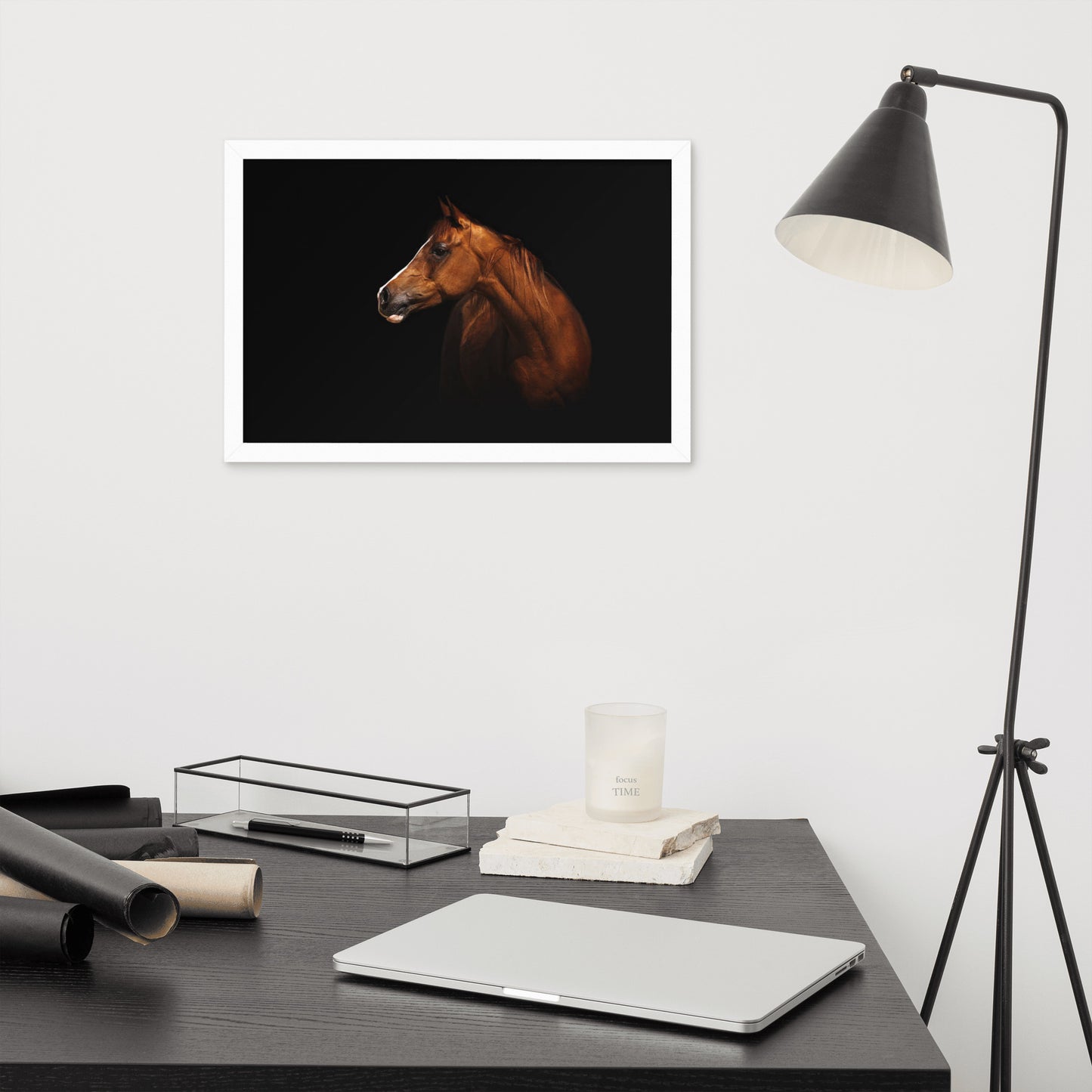 Framed Poster (Horse Wall Art Horizontal - Model 006)