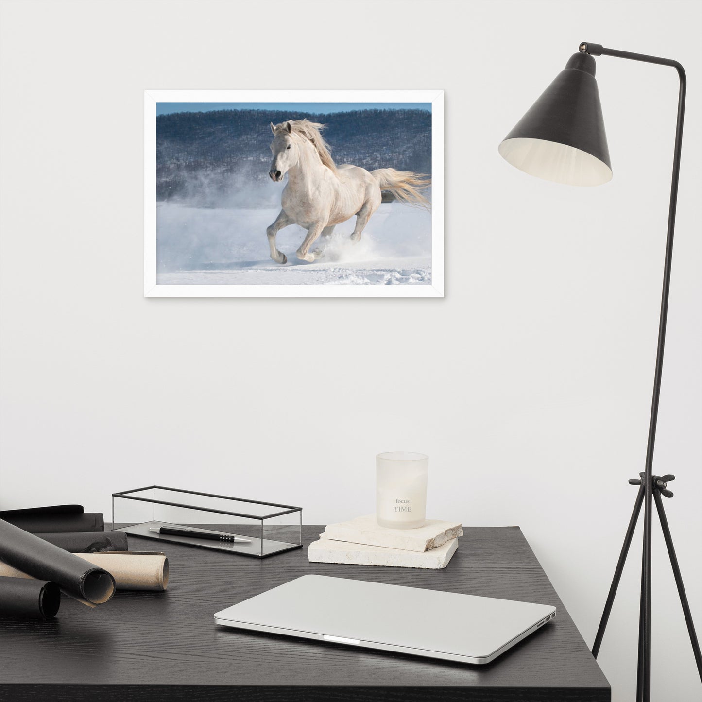 Framed Poster (Horse Wall Art Horizontal - Model 0012)