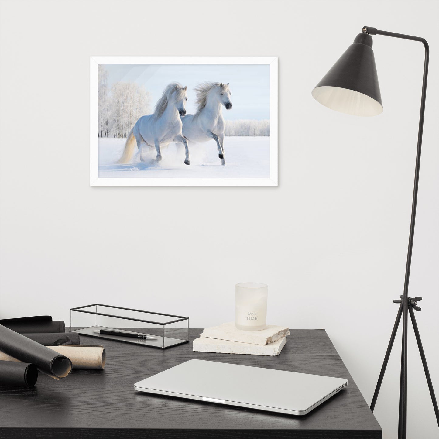 Framed Poster (Horse Wall Art Horizontal - Model 0013)