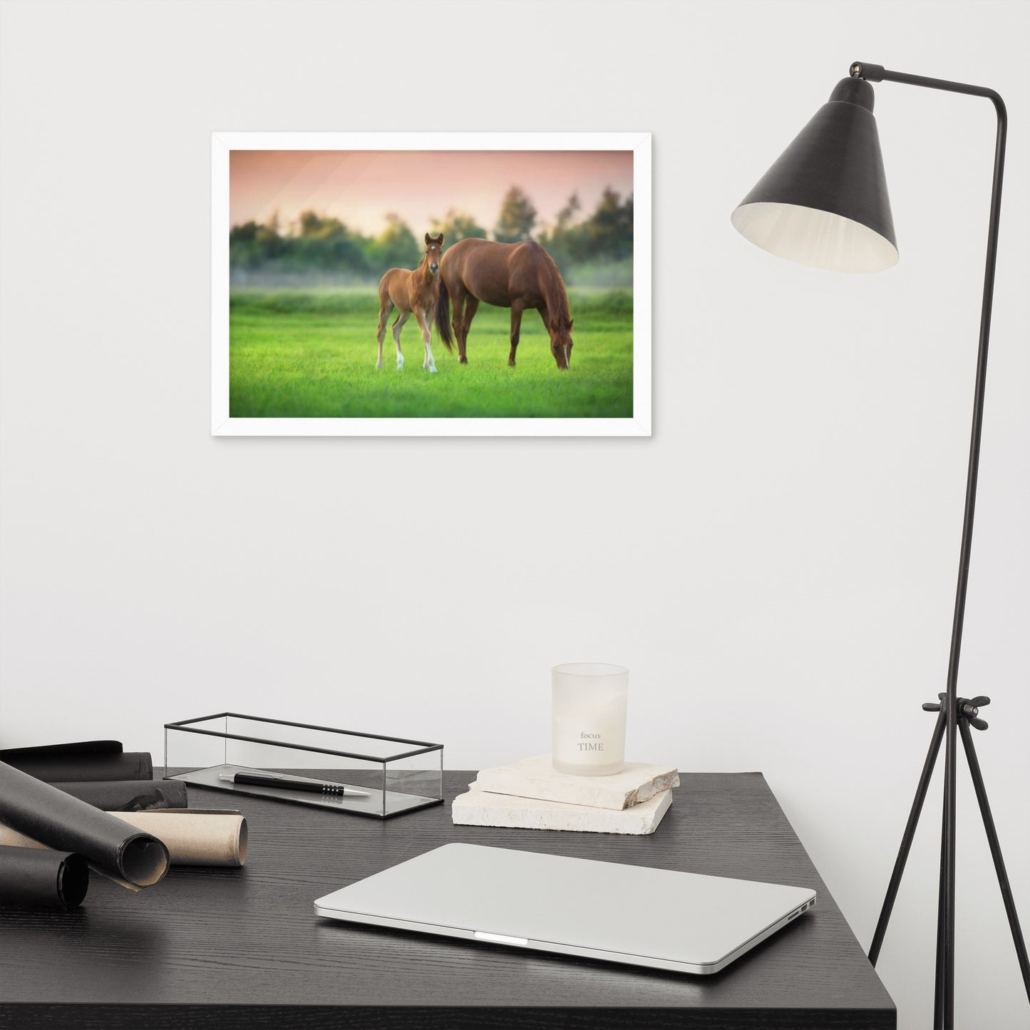 Framed Poster (Horse Wall Art Horizontal - Model 0017)