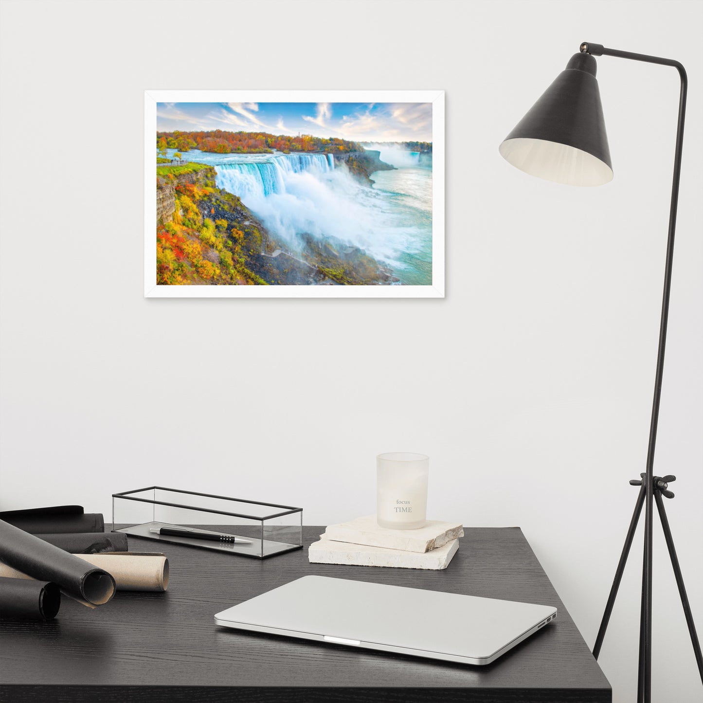 Scenic Nature View Framed Poster Wall Art (Horizontal Model 0012)