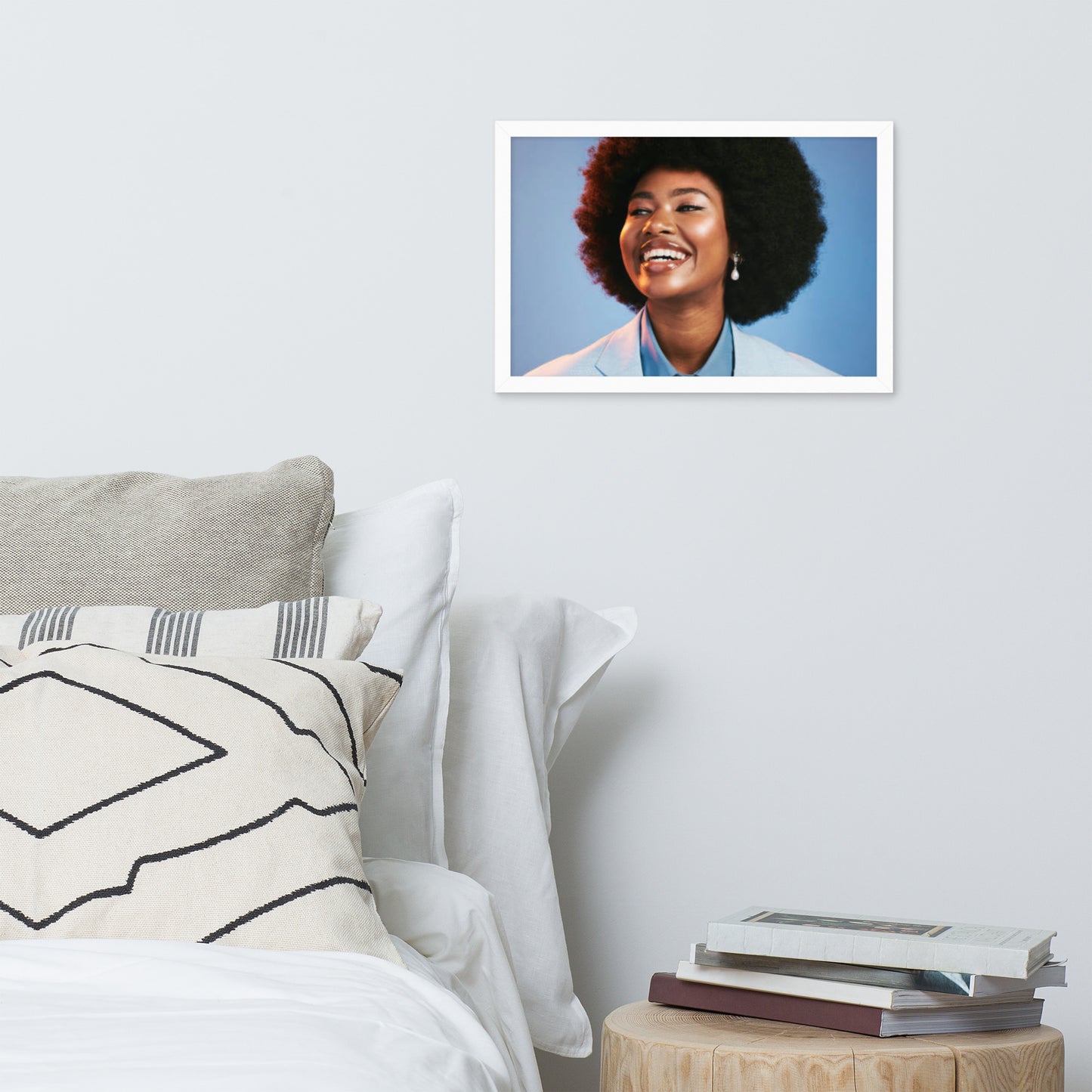 Smiles + Laughter = Priceless. Framed Poster Wall Art (Horizontal Model 0015)