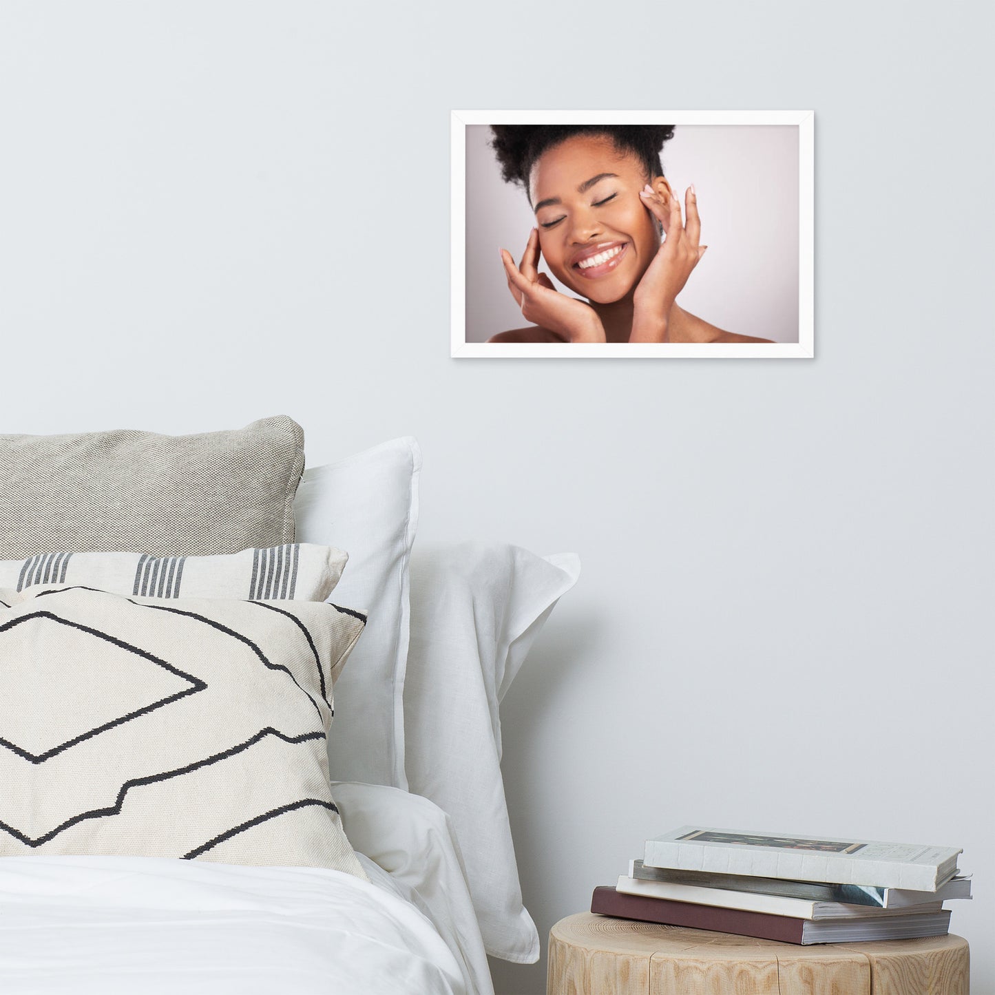 Smiles + Laughter = Priceless. Framed Poster Wall Art (Horizontal Model 0022)