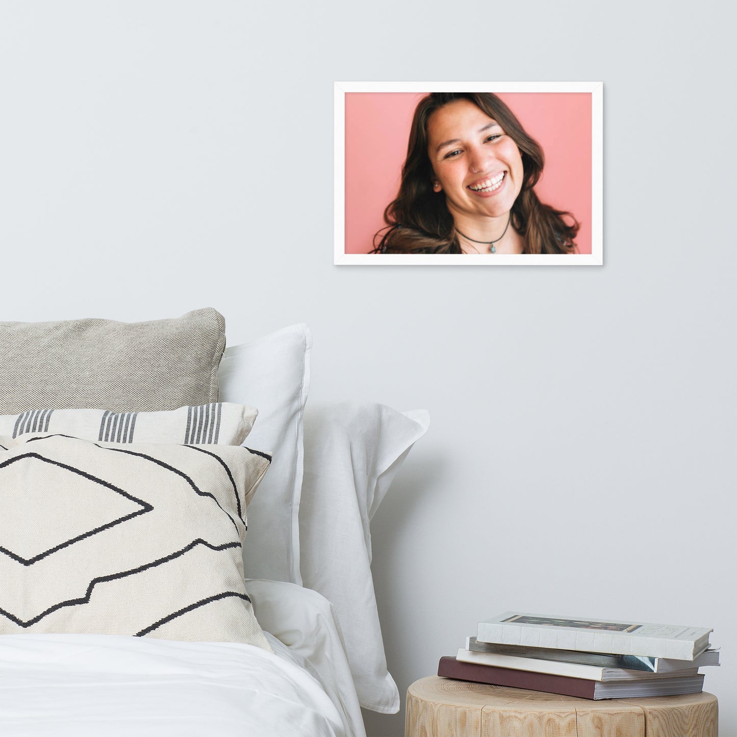 Smiles + Laughter = Priceless. Framed Poster Wall Art (Horizontal Model 0027)